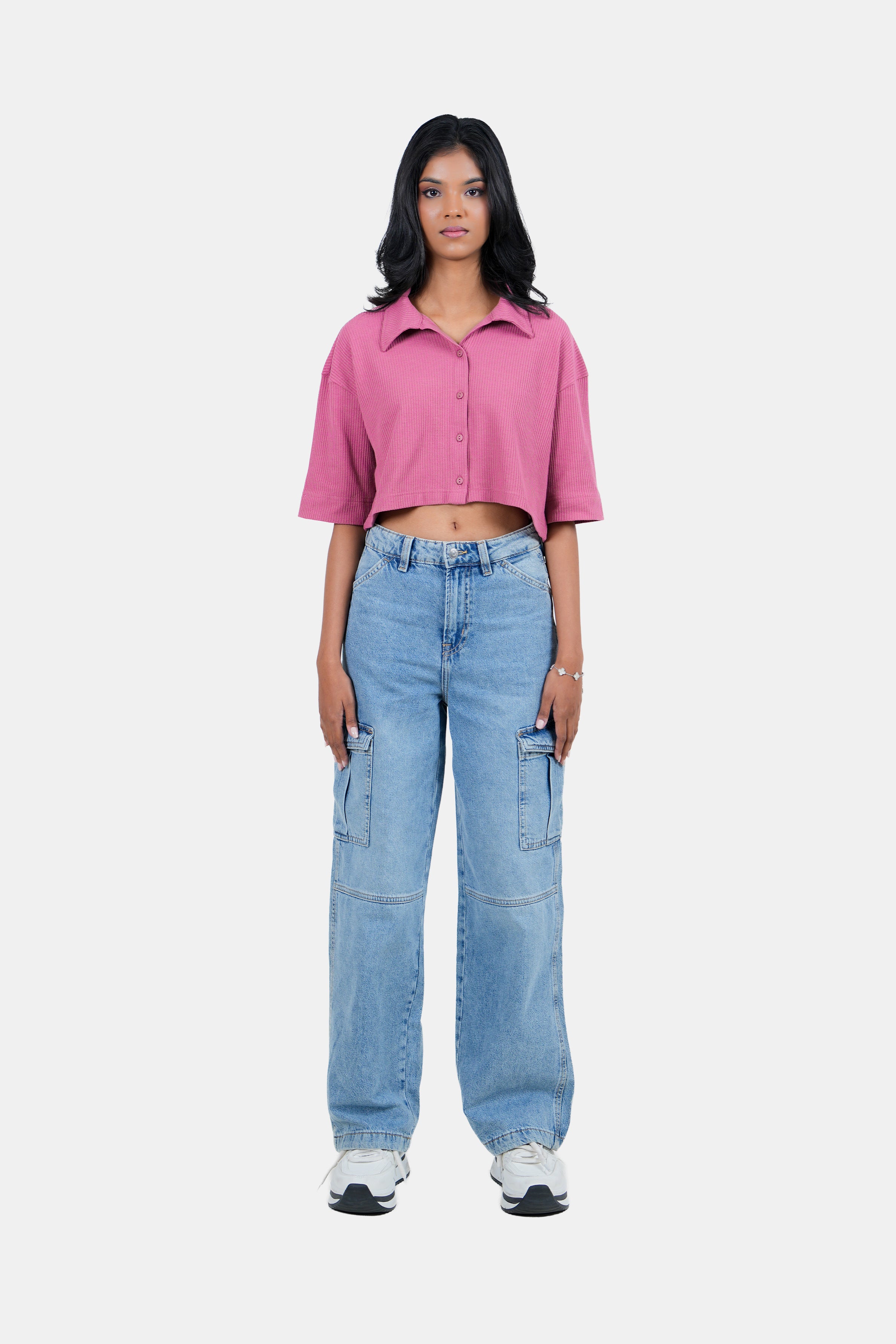 Modano Women's Crop Shirt - Casual Wear