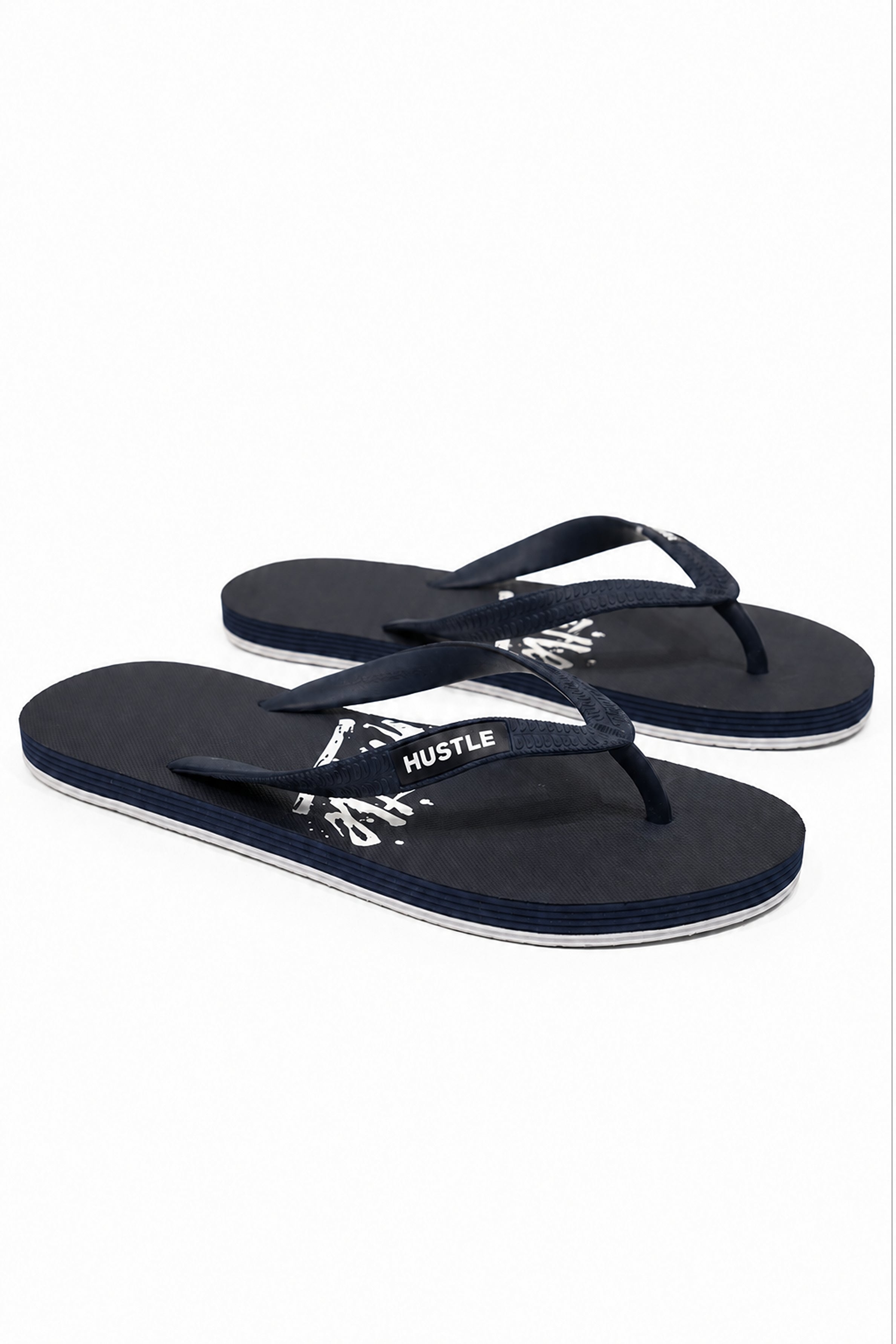 HUSTLE Men's Flip Flops - Blue