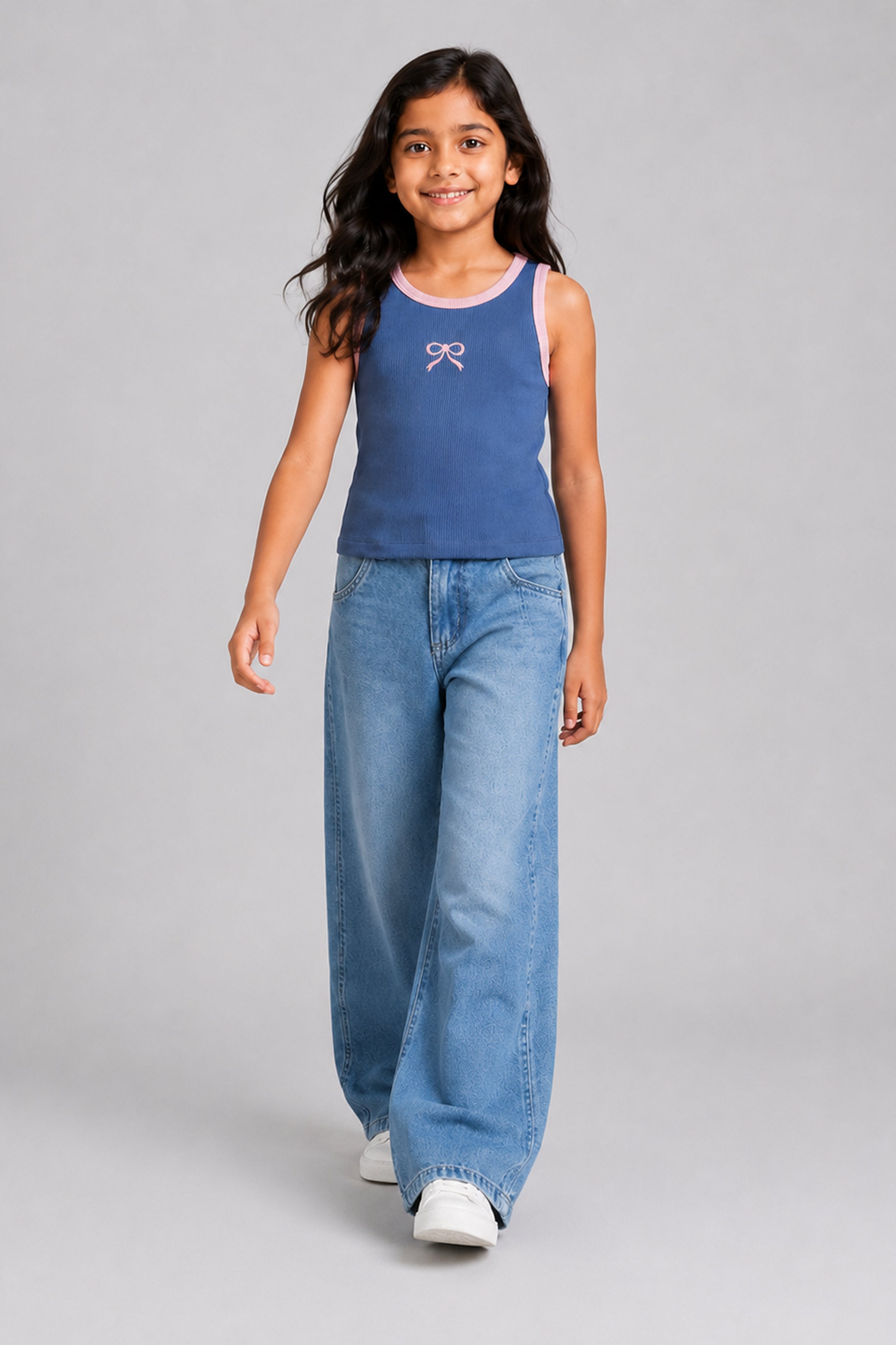 LITTLE MODANO Kids' Blue Top