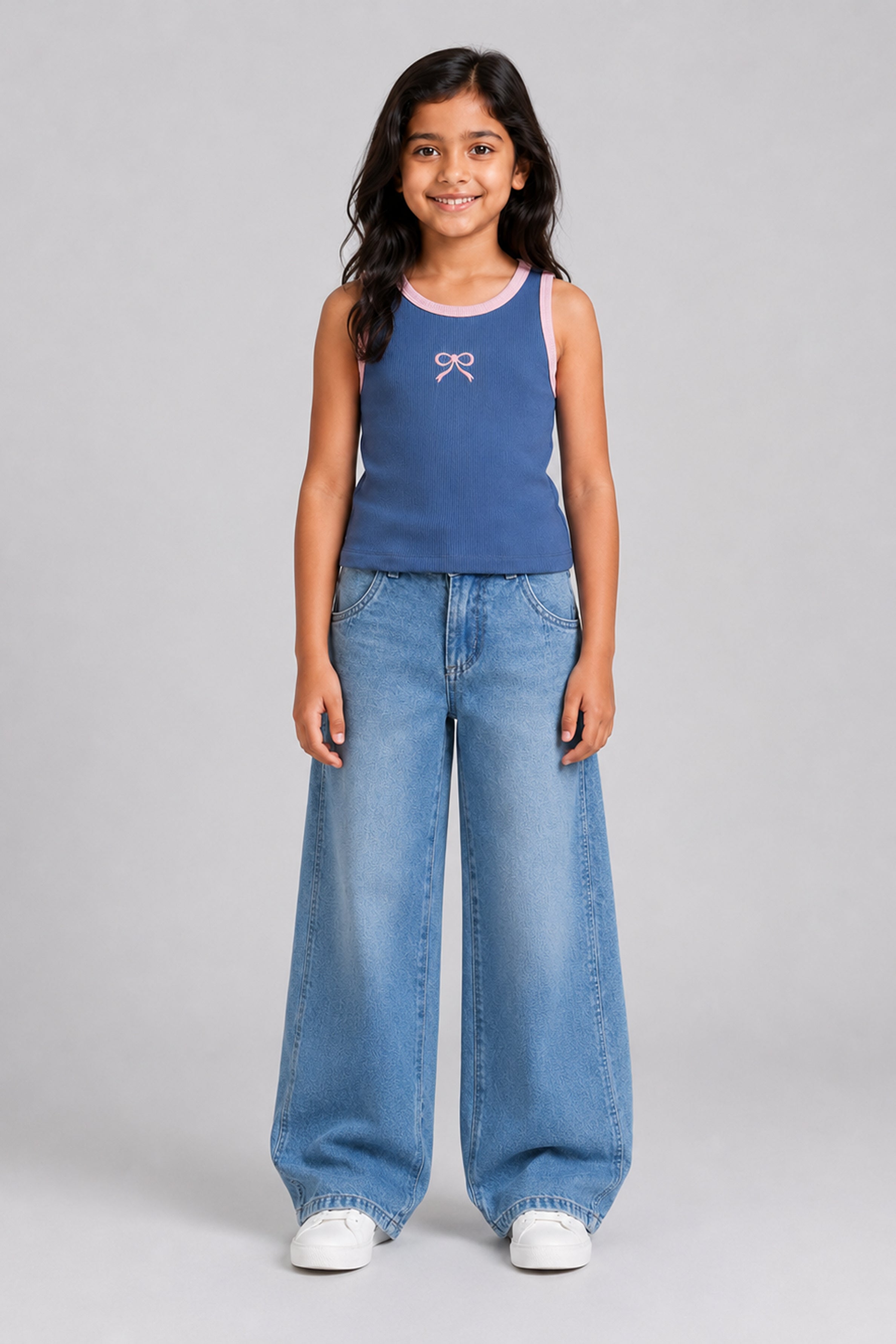 LITTLE MODANO Kids' Blue Top