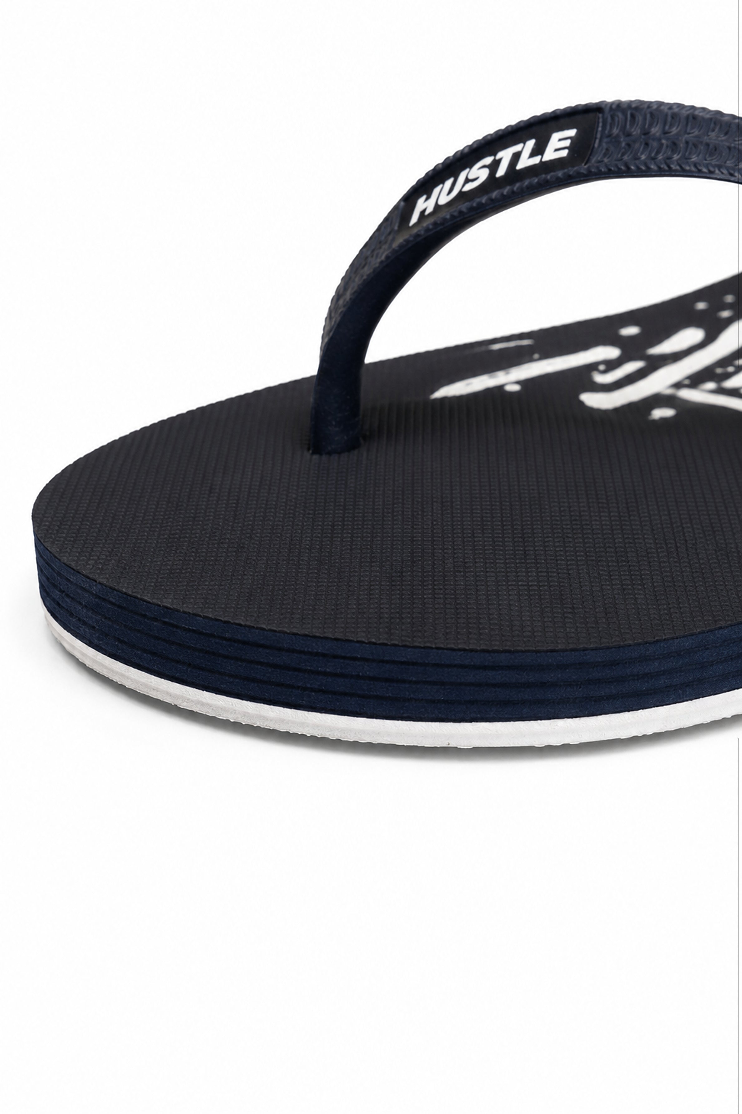 HUSTLE Men's Flip Flops - Blue