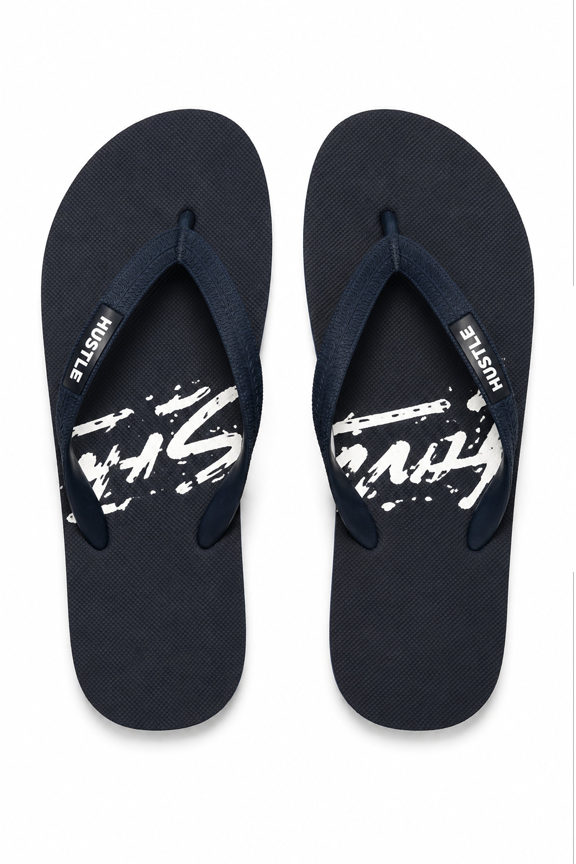 HUSTLE Men's Flip Flops - Blue