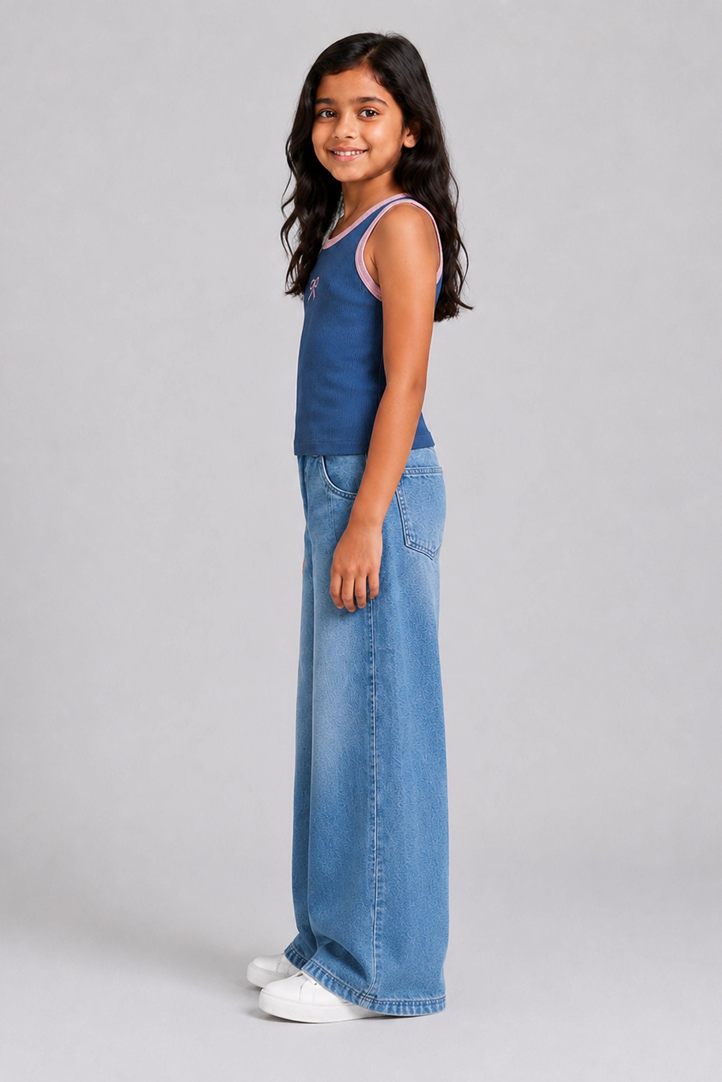 LITTLE MODANO Kids' Blue Top