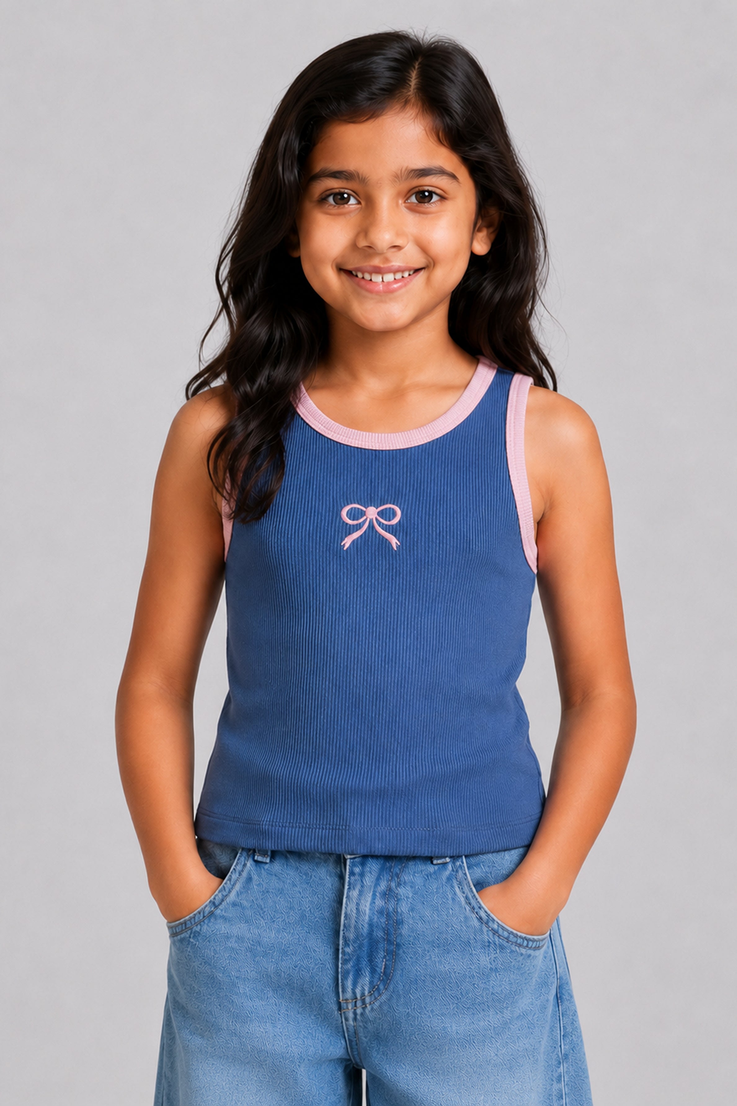 LITTLE MODANO Kids' Blue Top