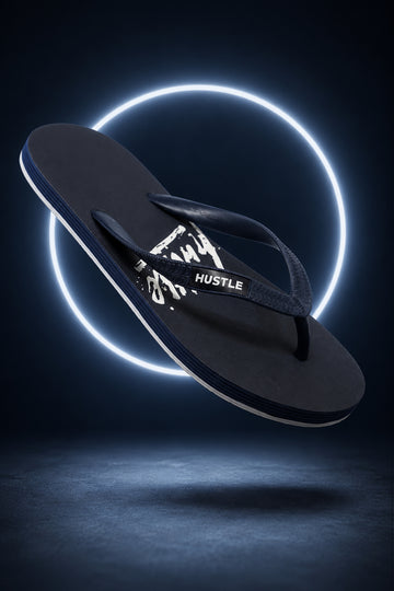 HUSTLE Men's Flip Flops - Blue