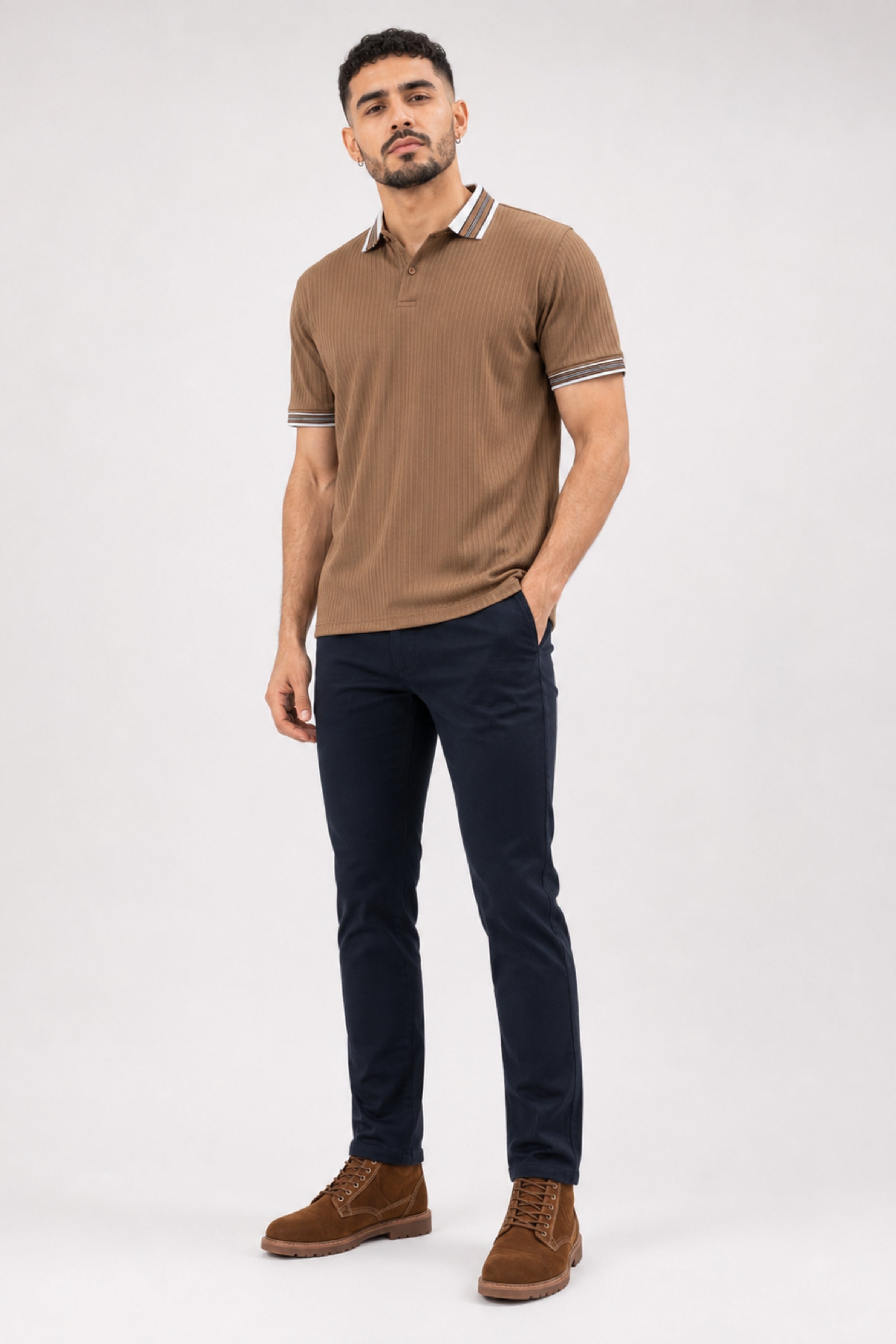 King Street Men’s POLO Tees - Khaki