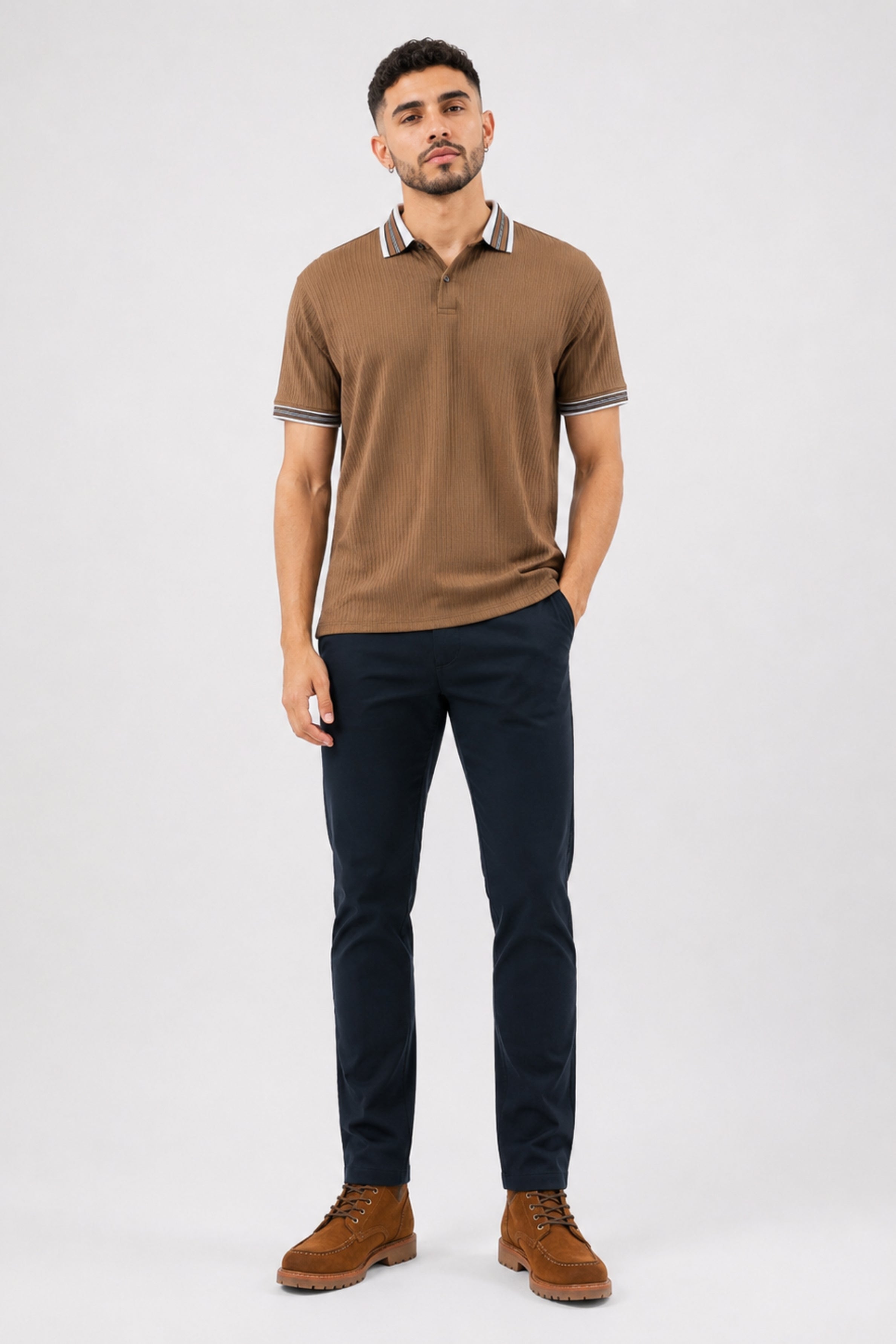 KINGS STREET Men’s POLO Tees - Khaki