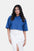 Modano Women's Denim Crop Shirt - Casual Wear