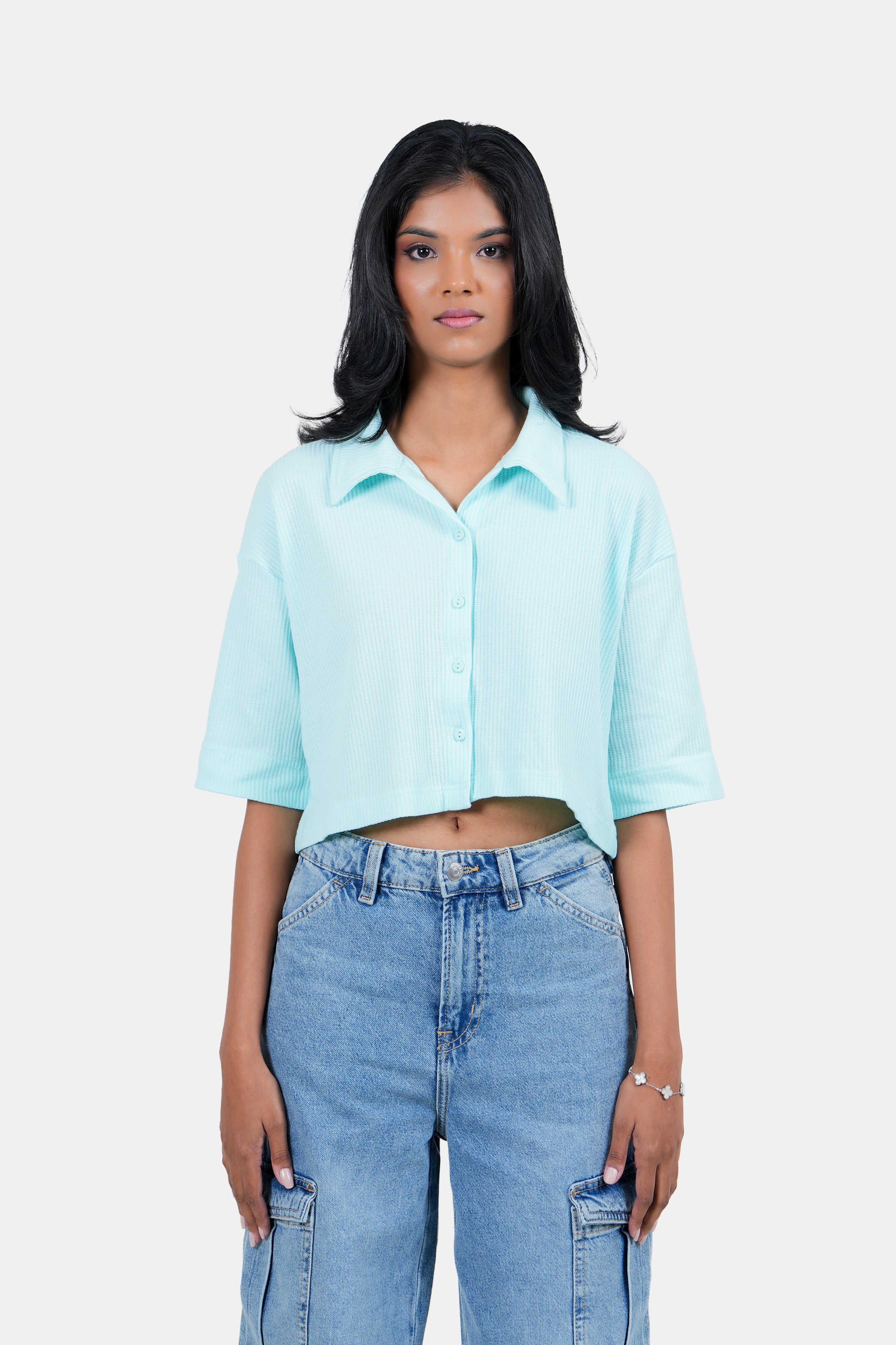 Modano Women's Crop Shirt - Casual Wear