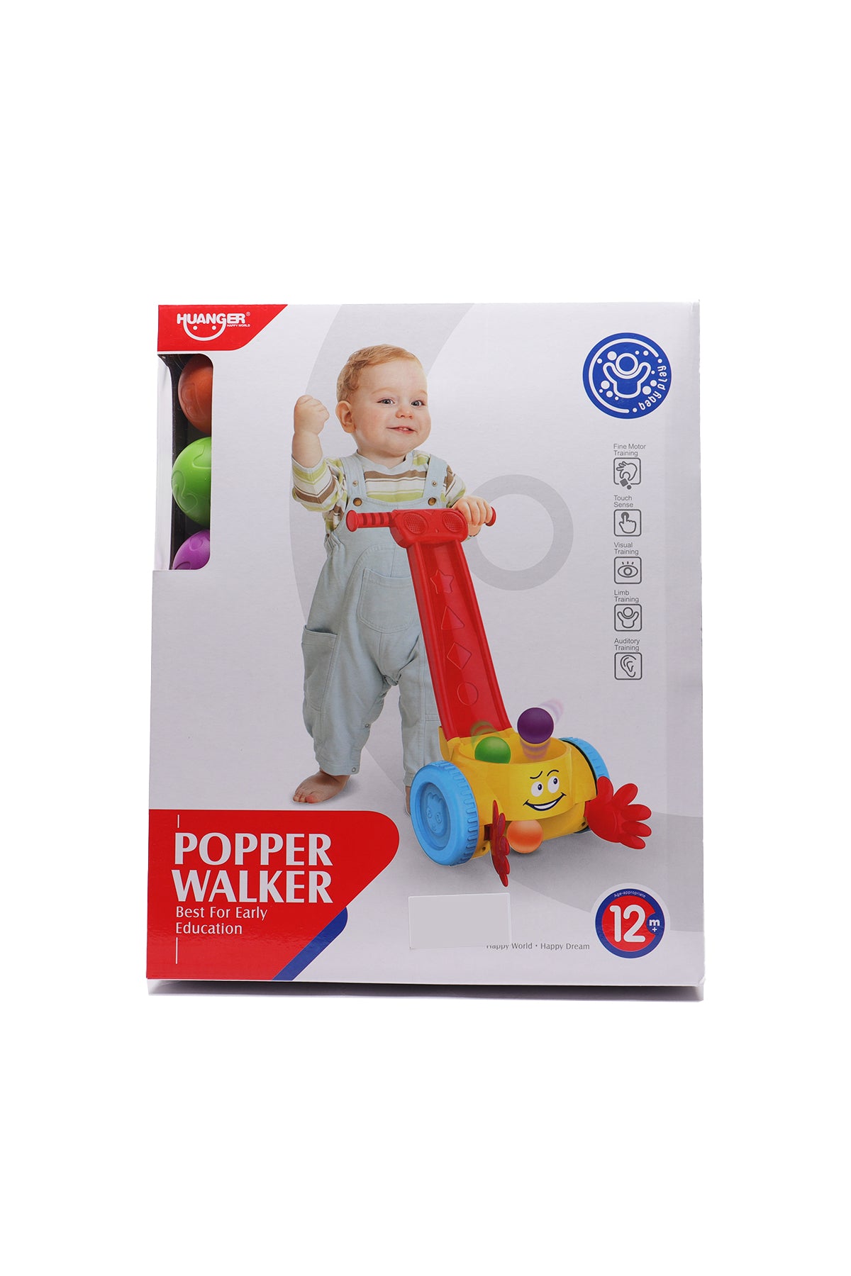 Huanger Baby Popper Walker With Music