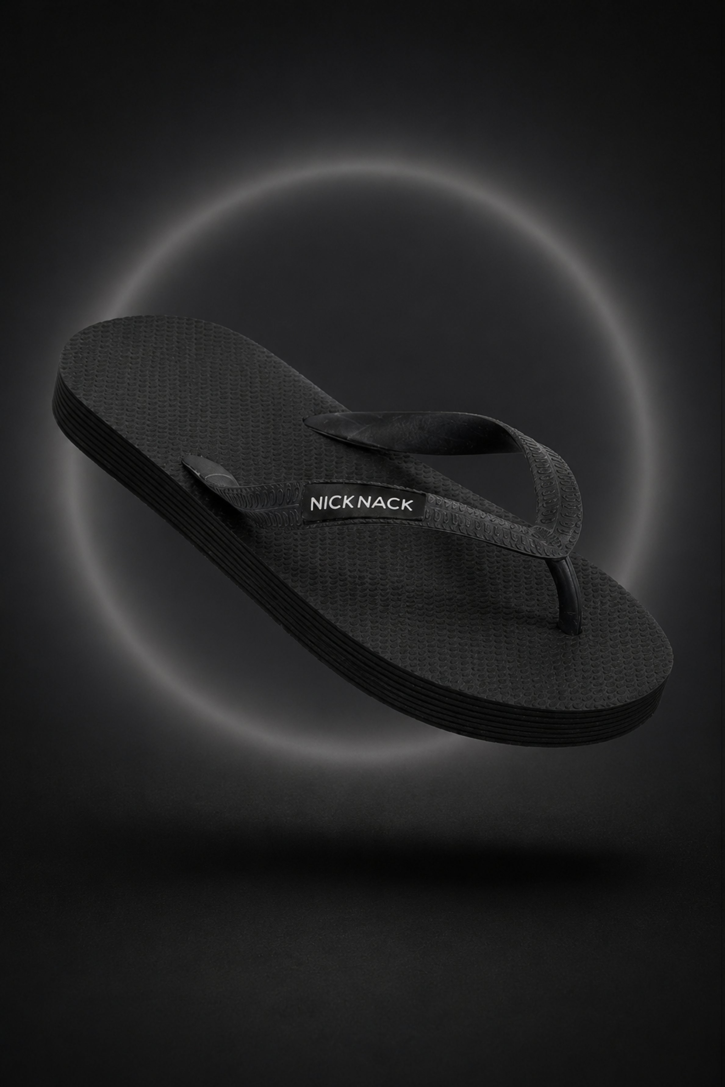 NICK NACK  Men's Flip Flops - Black