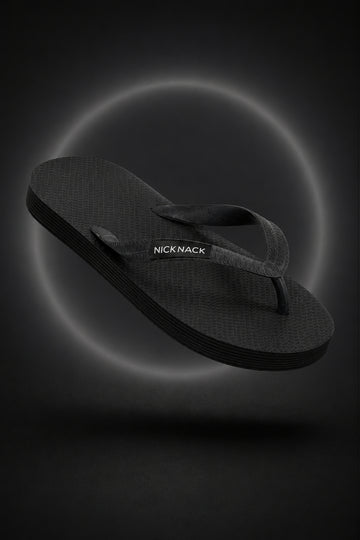 NICK NACK  Men's Flip Flops - Black