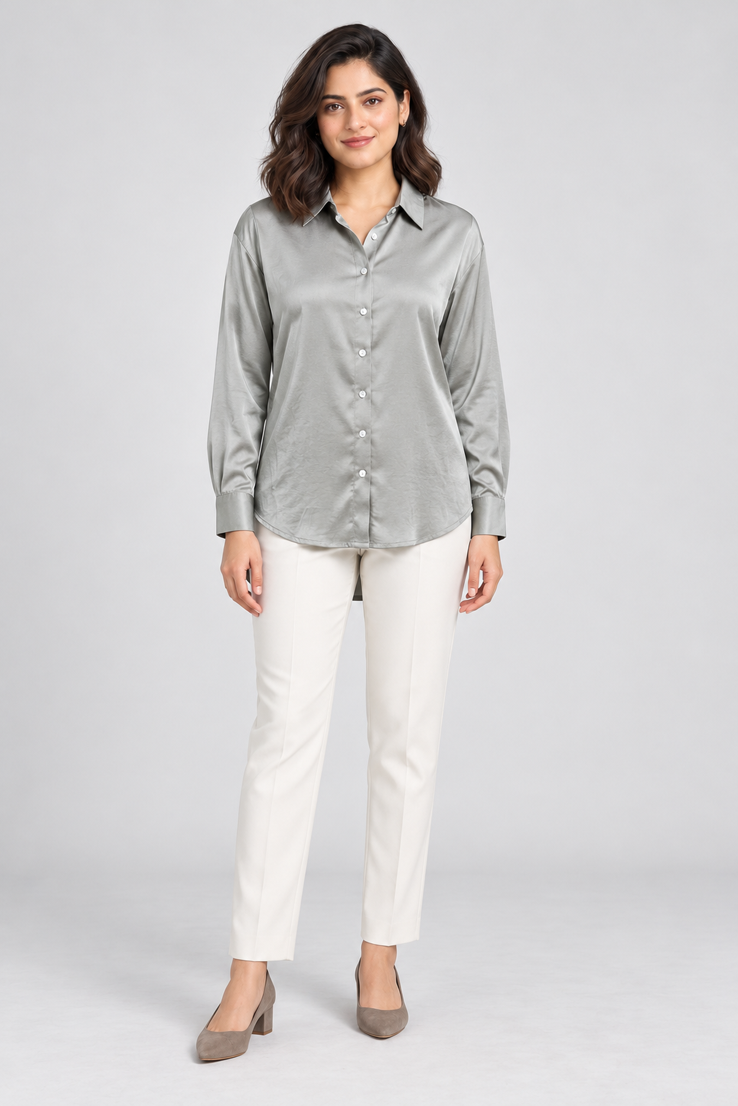 FOREVER 21 Women's Formal Regular Blouse - Green