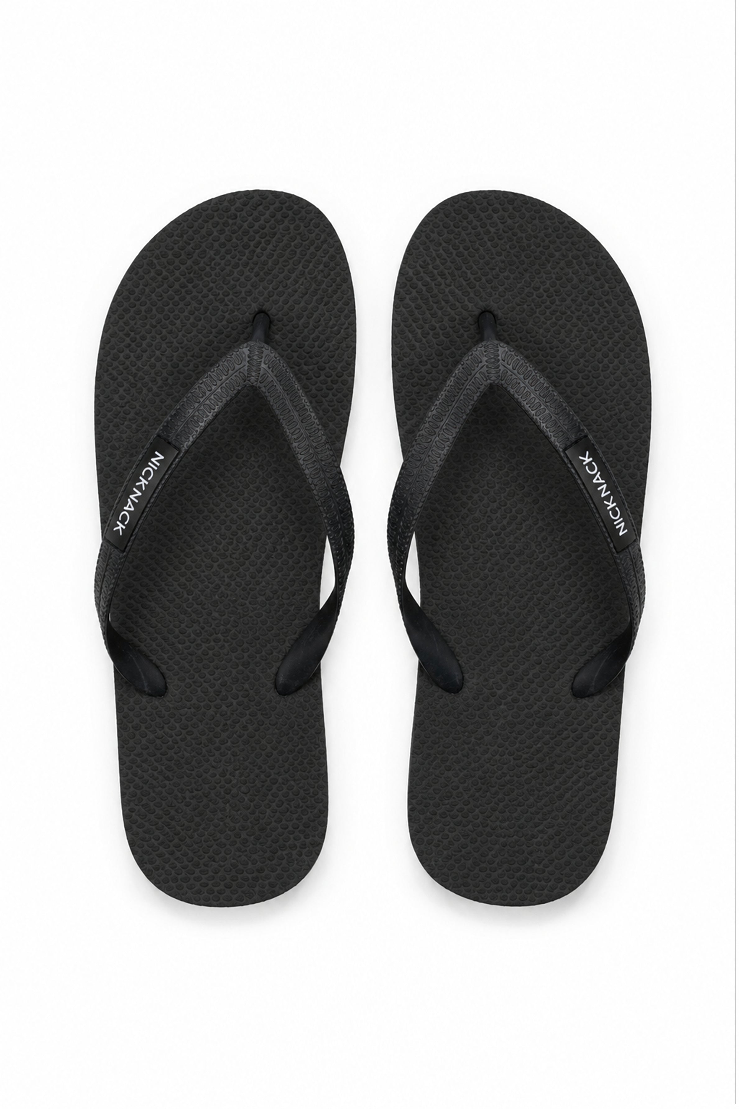 NICK NACK  Men's Flip Flops - Black