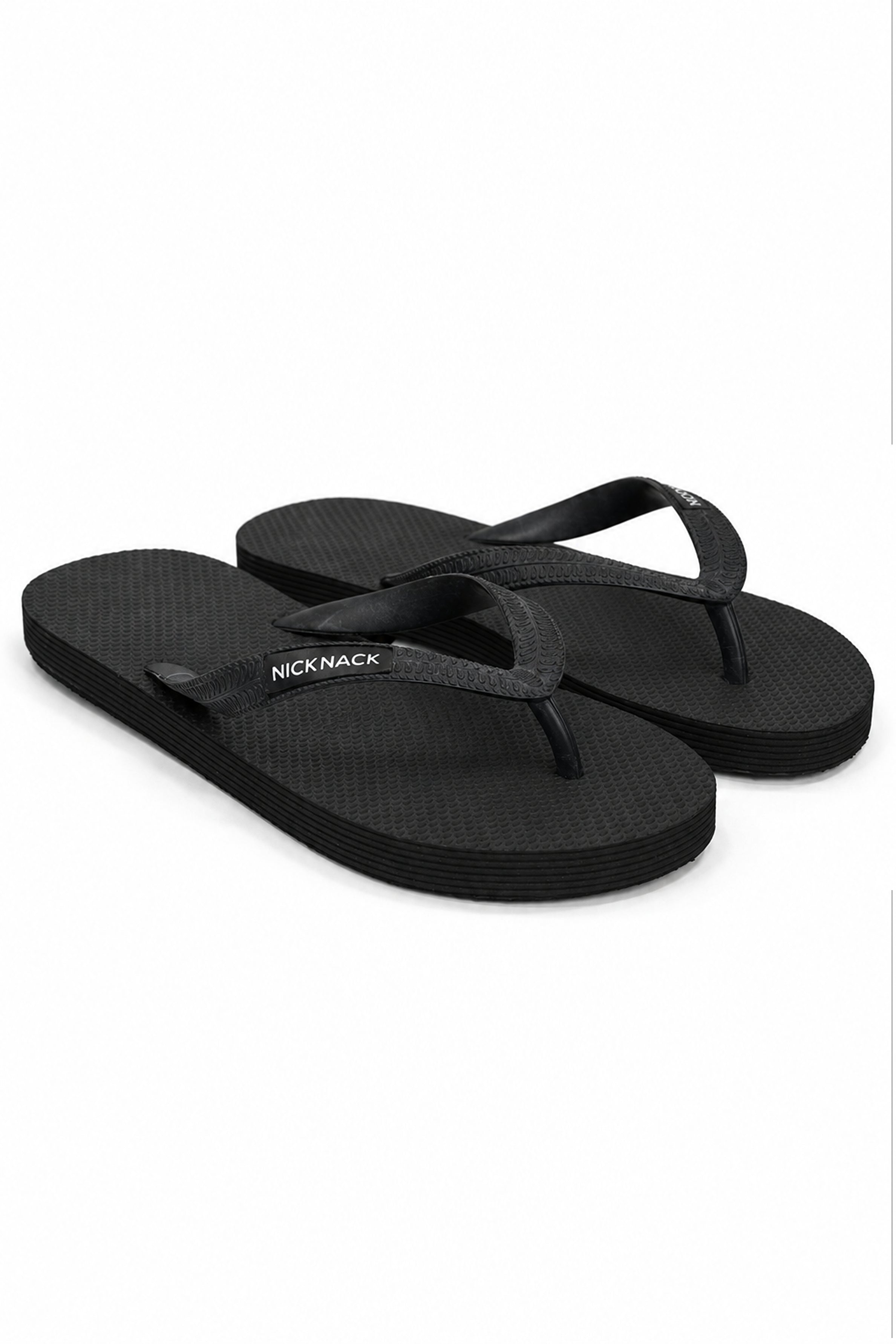 NICK NACK  Men's Flip Flops - Black