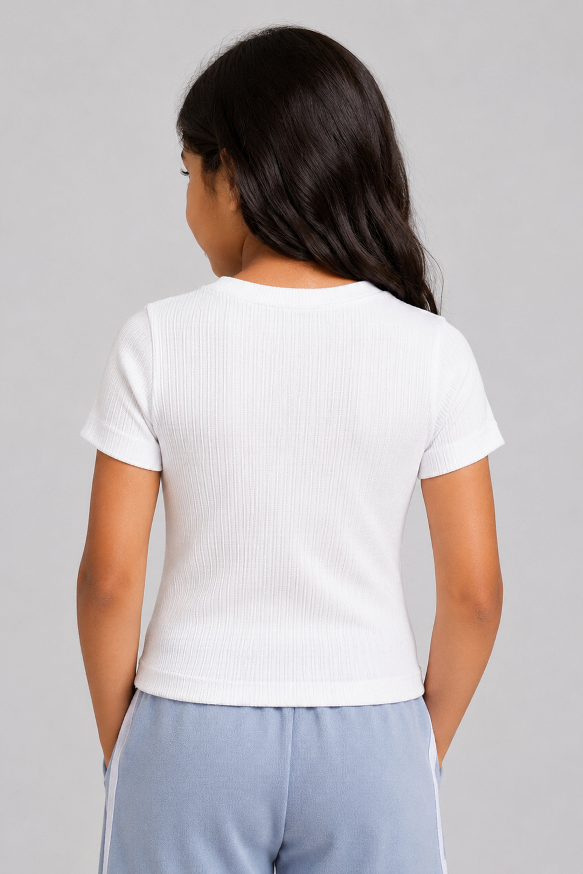 LITTLE MODANO Kids' White Top