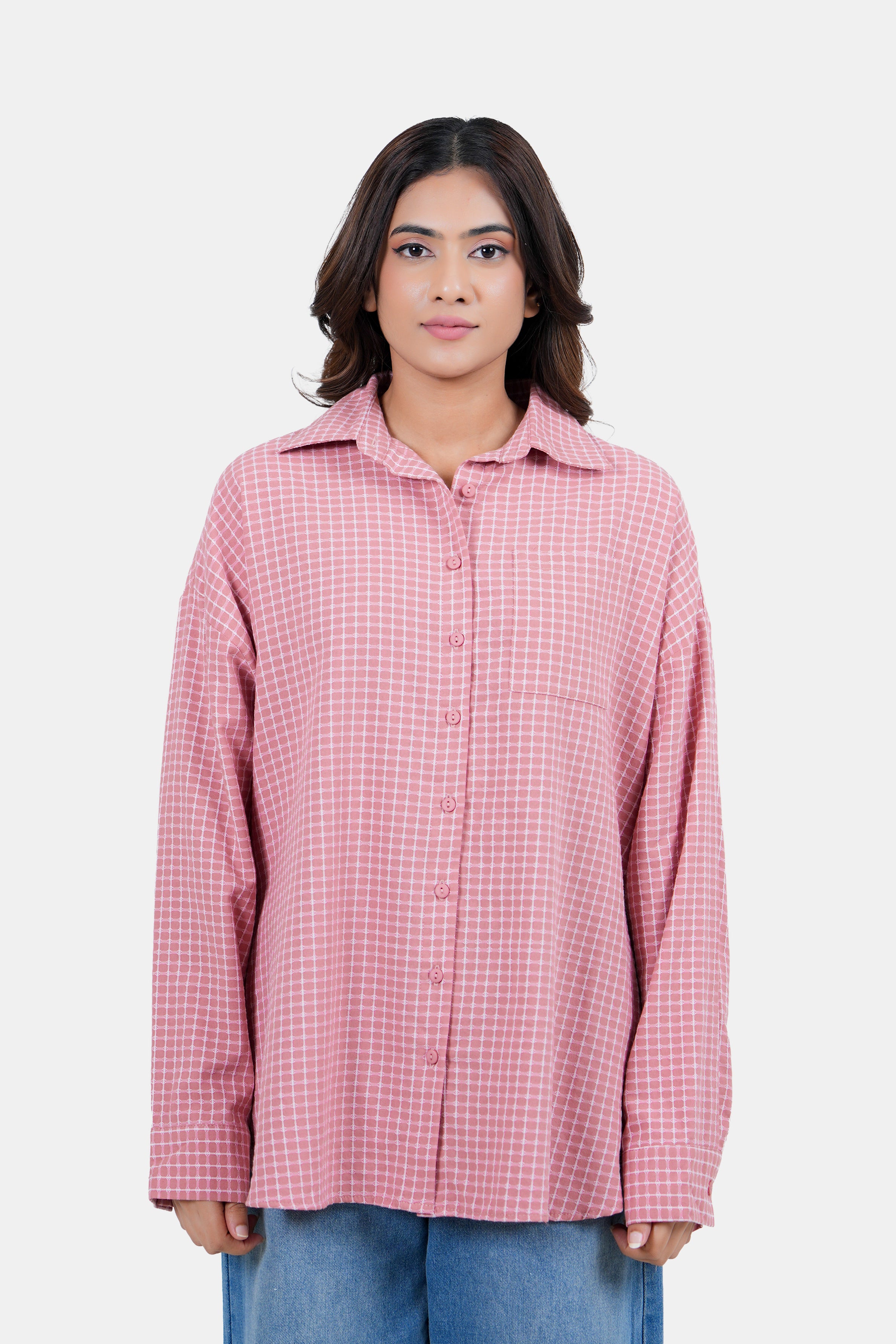 MODANO Women's Long-Sleeve Check Shirt