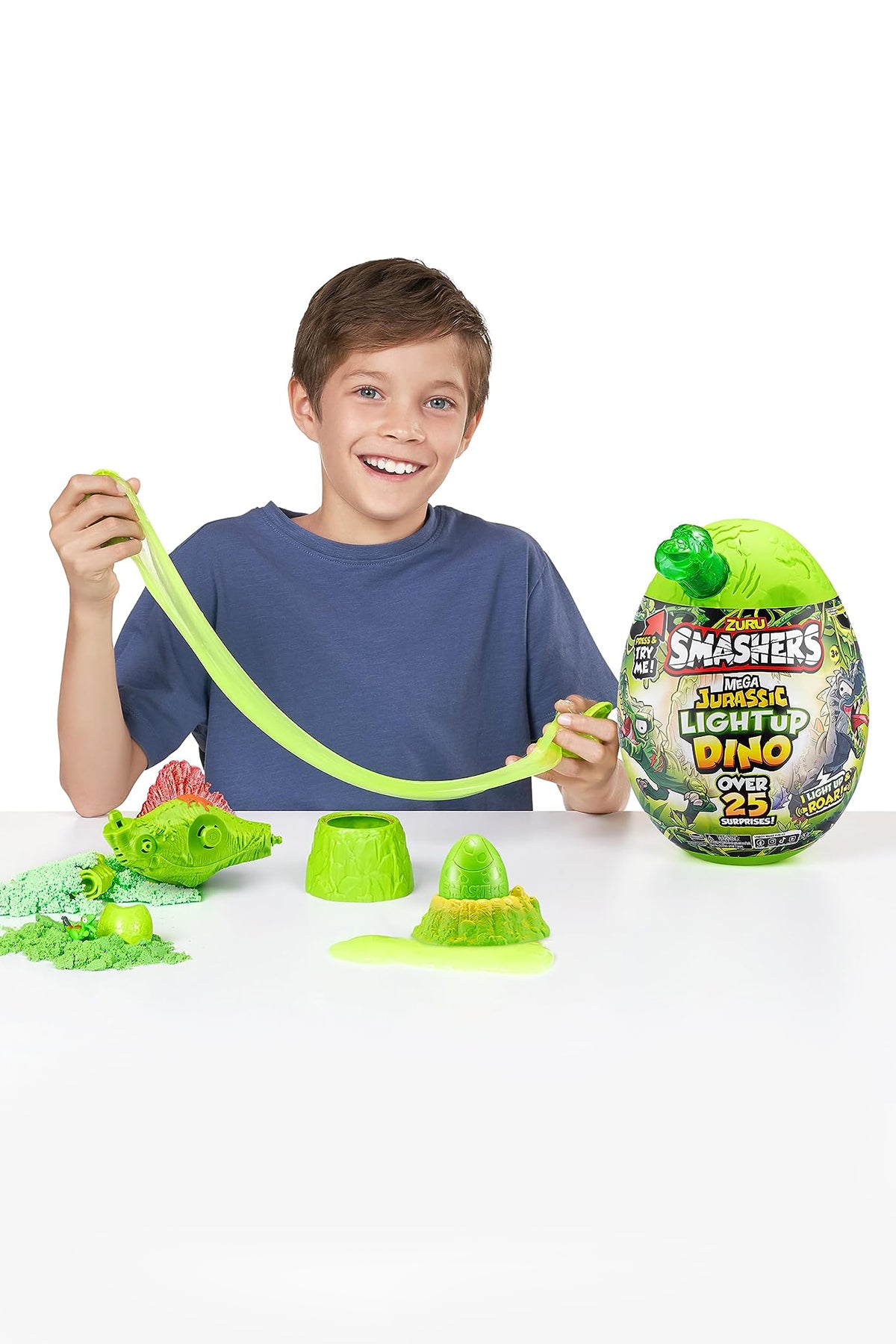 ZURU Smashers Mega Jurassic Light-Up Dino Surprise Egg