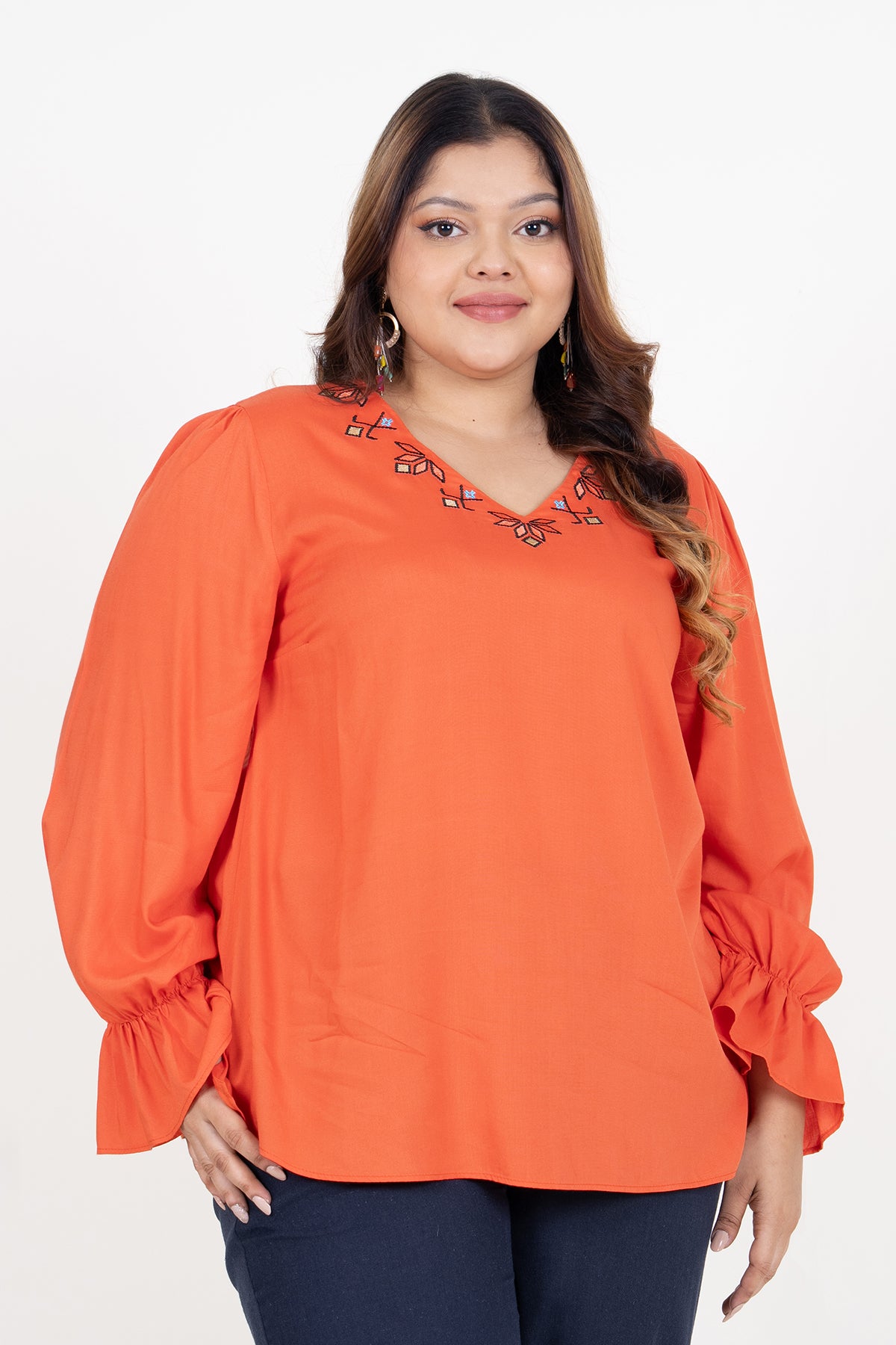 Curvy Women's Plus Size Casual Blouse