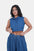 Modano Women's Denim Sleeveless Crop Top - Casual Wear