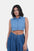 Modano Women's Denim Sleeveless Crop Top - Casual Wear