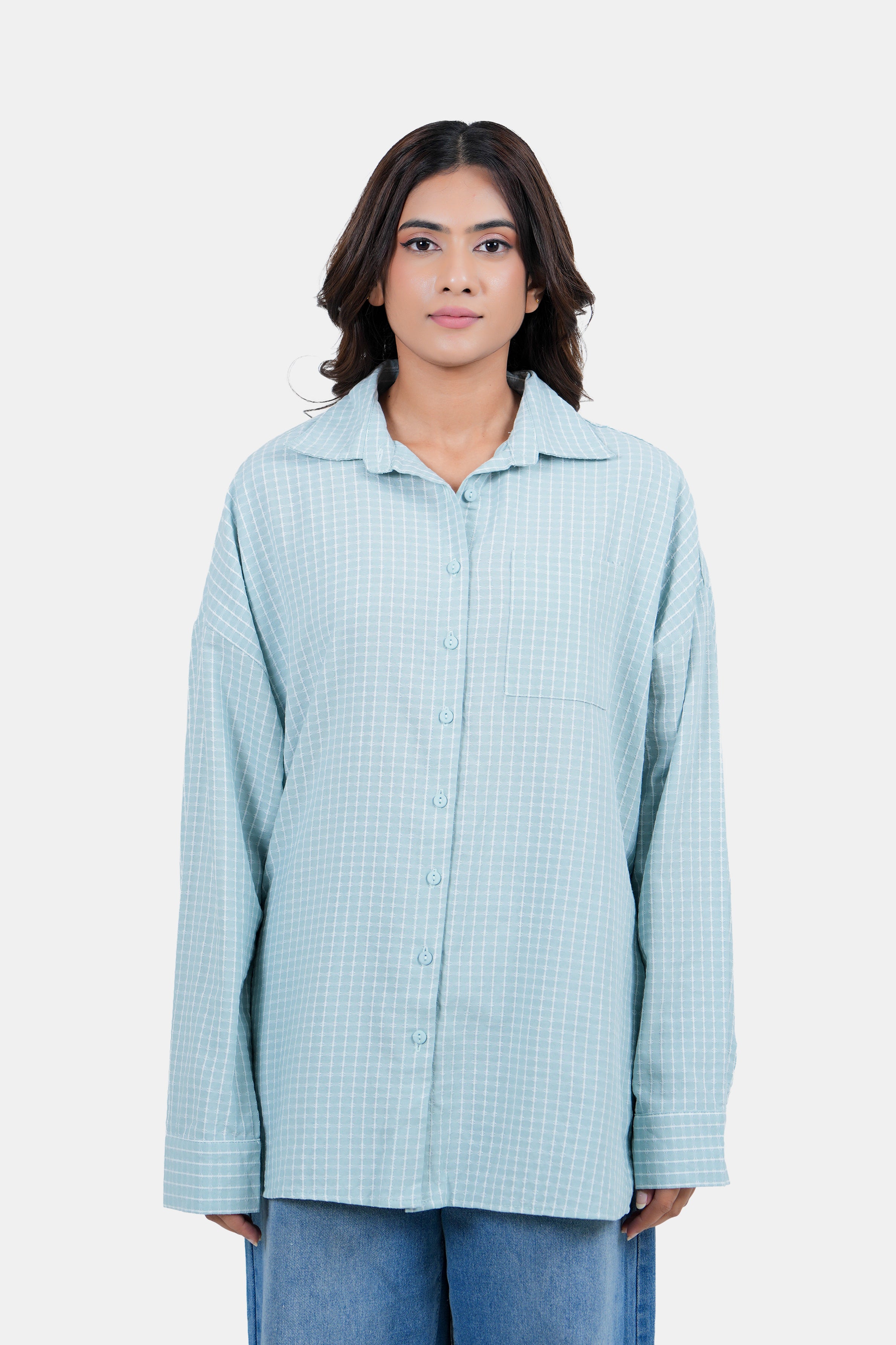 MODANO Women's Long-Sleeve Check Shirt