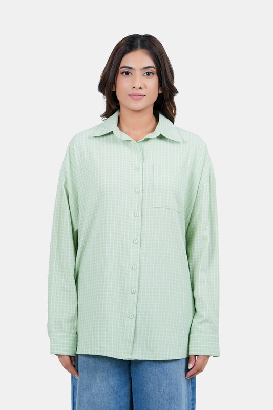MODANO Women's Long-Sleeve Check Shirt
