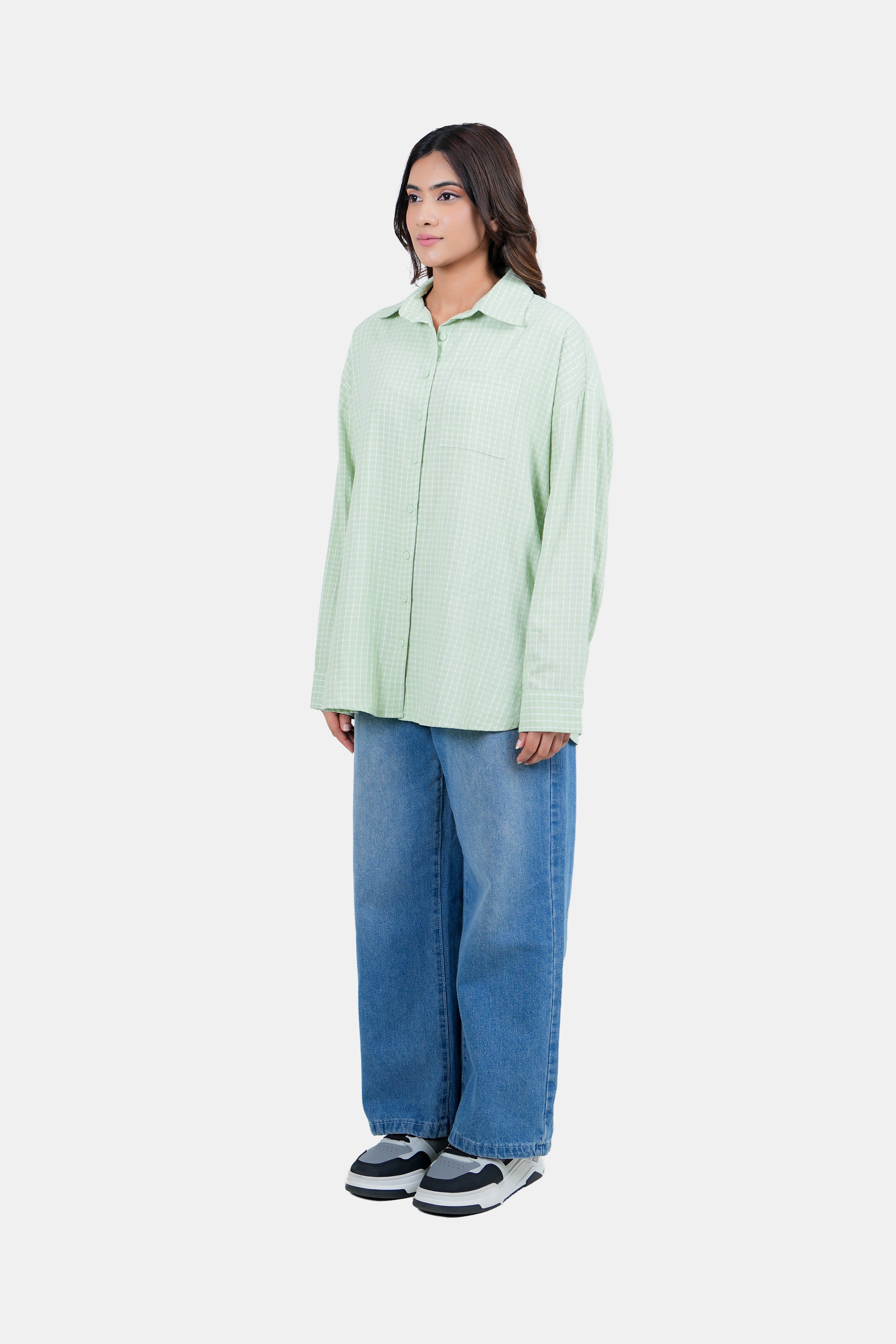 MODANO Women's Long-Sleeve Check Shirt