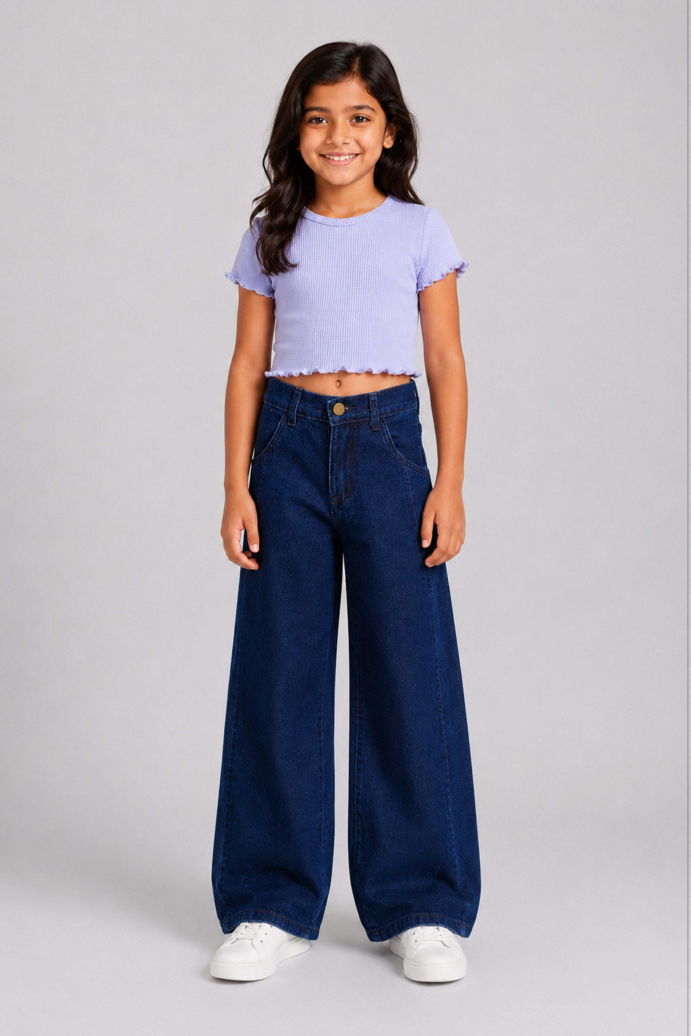 LITTLE MODANO Kids' Purple Top