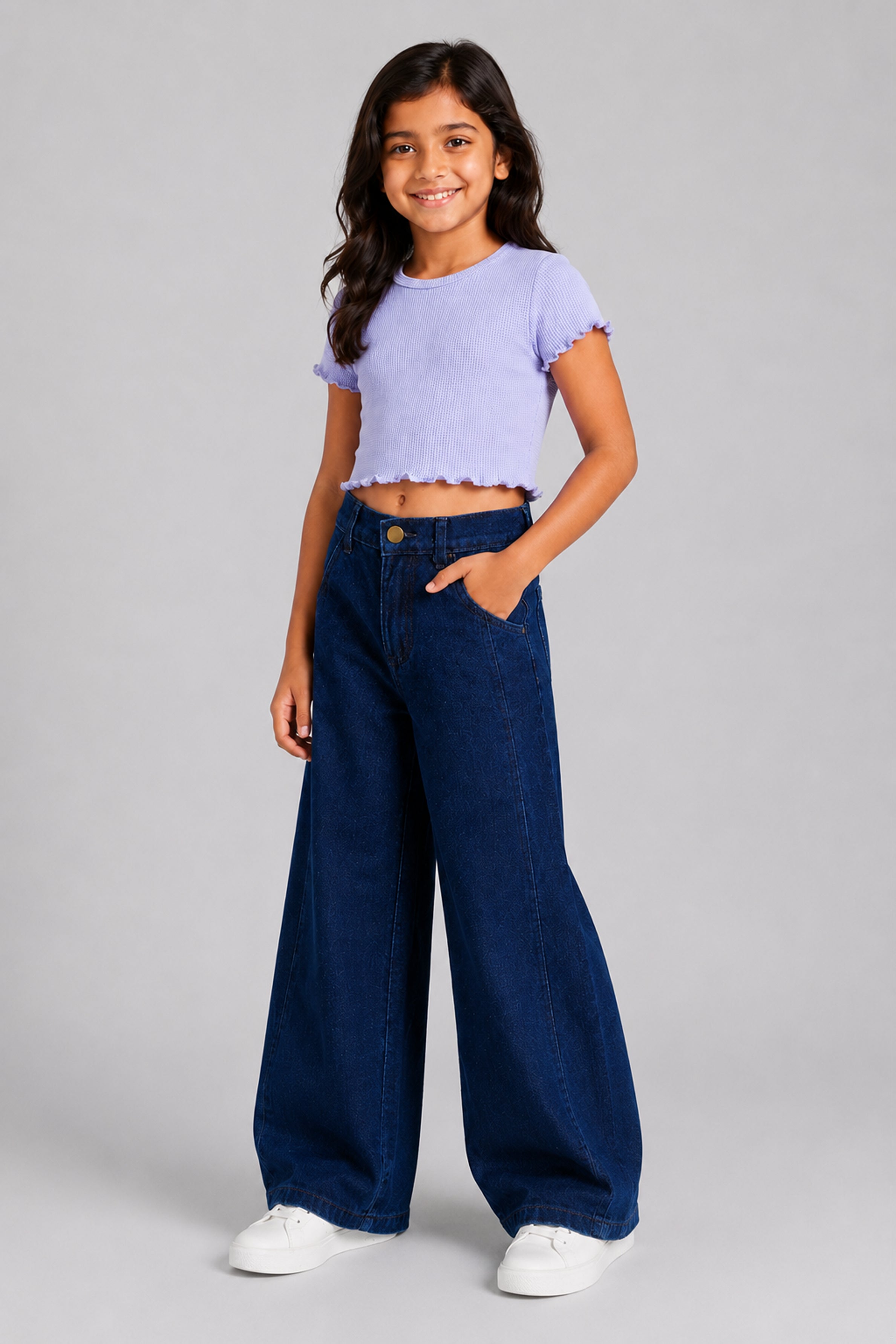 LITTLE MODANO Kids' Purple Top