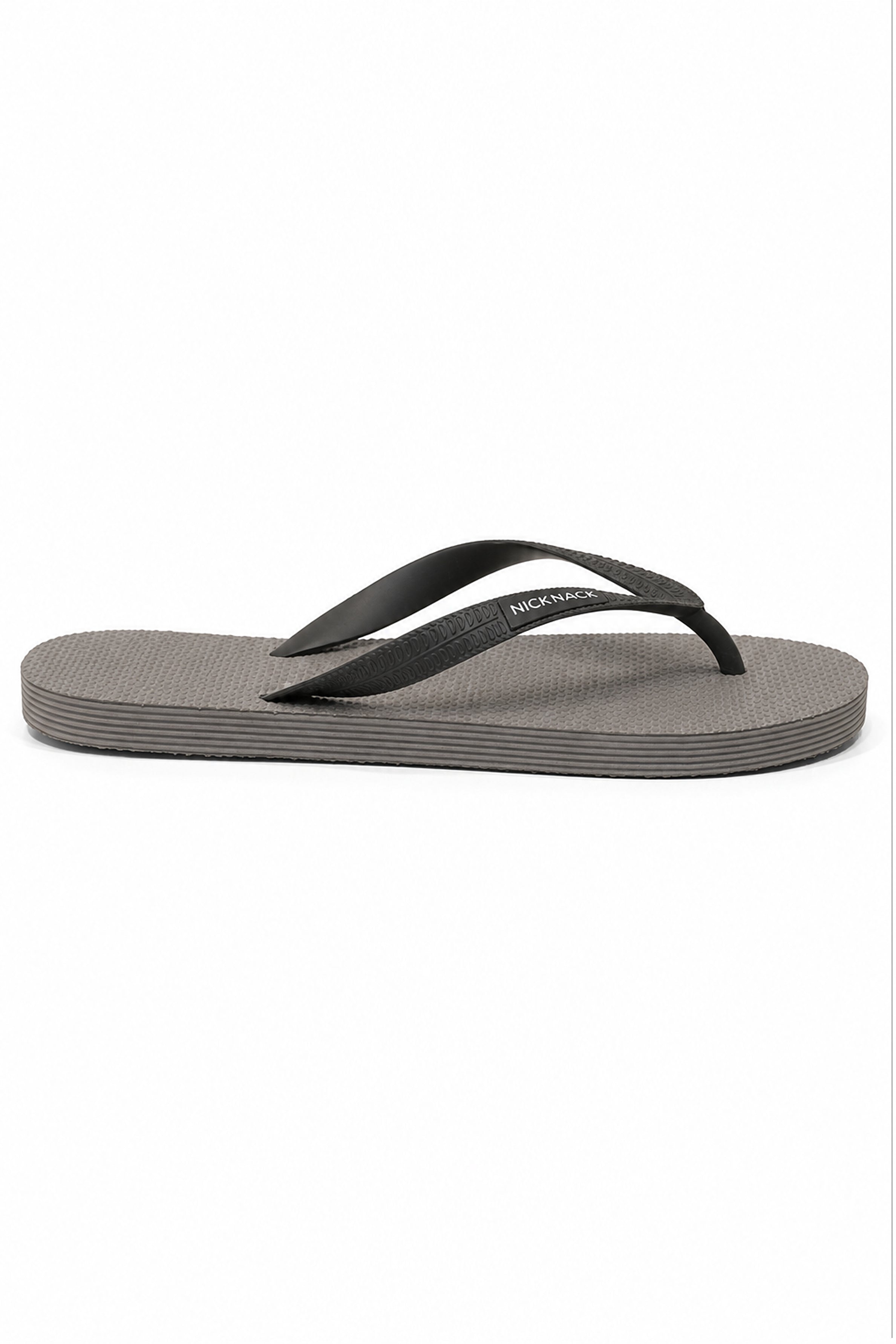 NICK NACK Men's Gray Flip Flops
