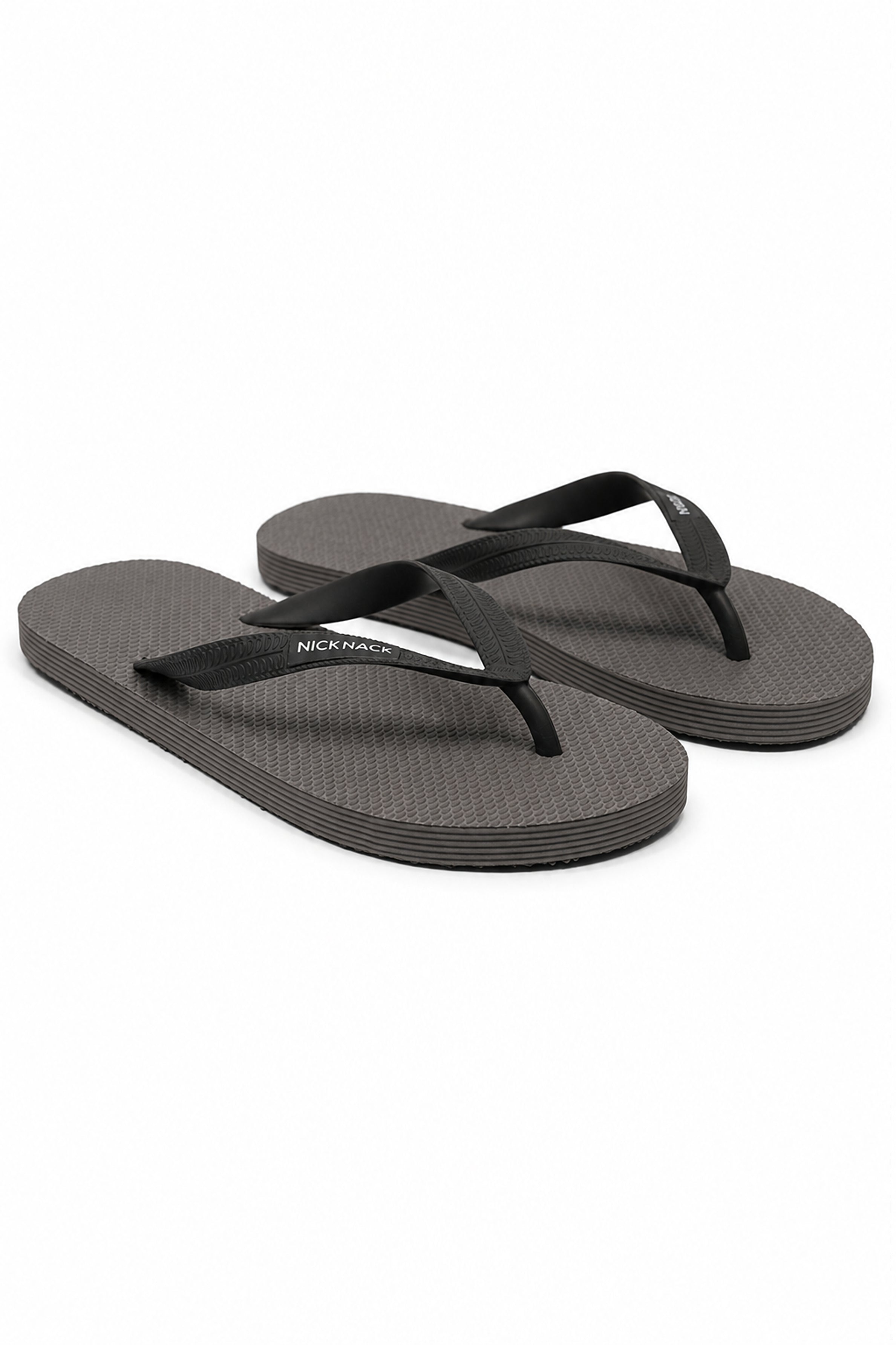 NICK NACK Men's Gray Flip Flops