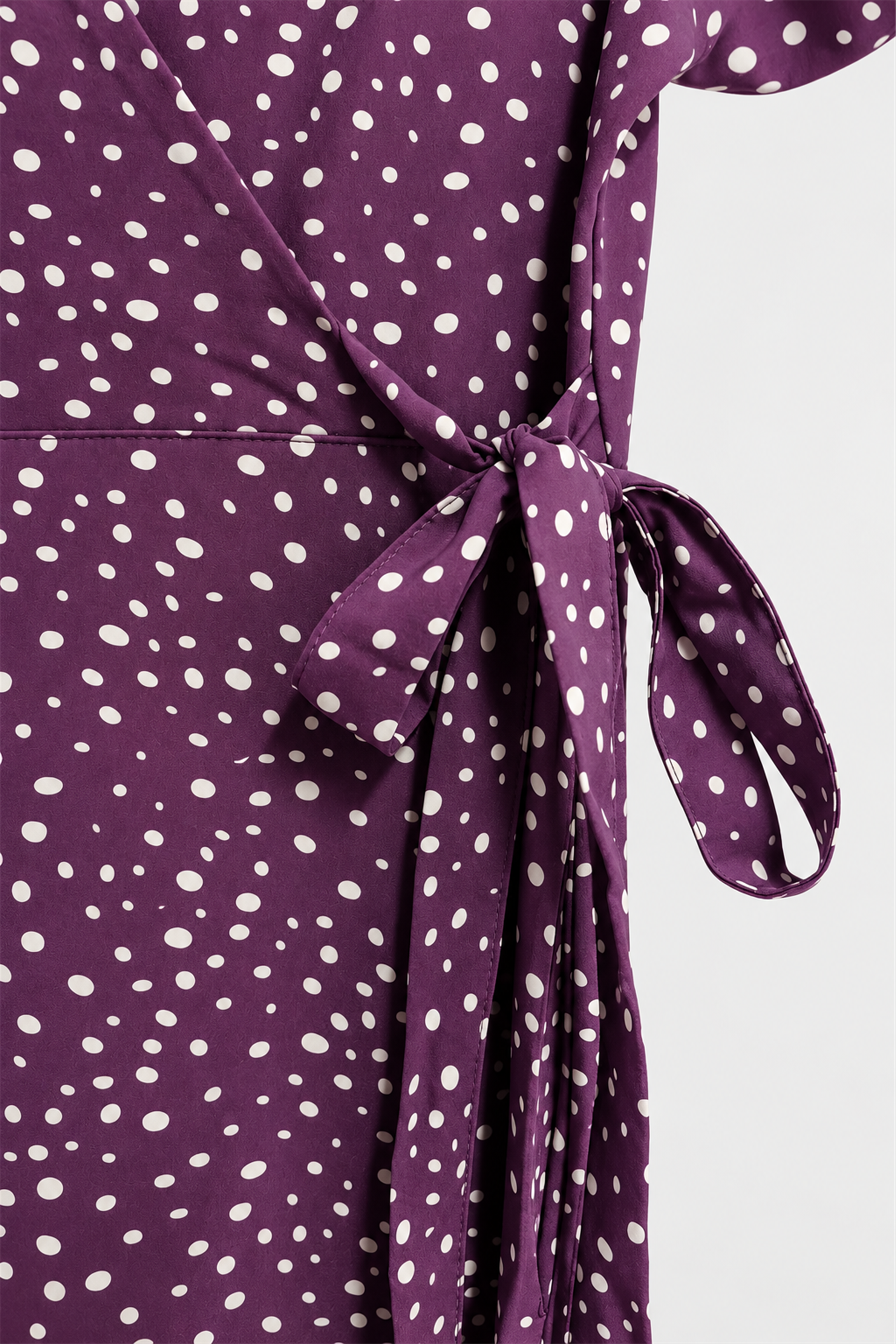 ENVOGUE Women's Formal Dots Printed Dress - Purple