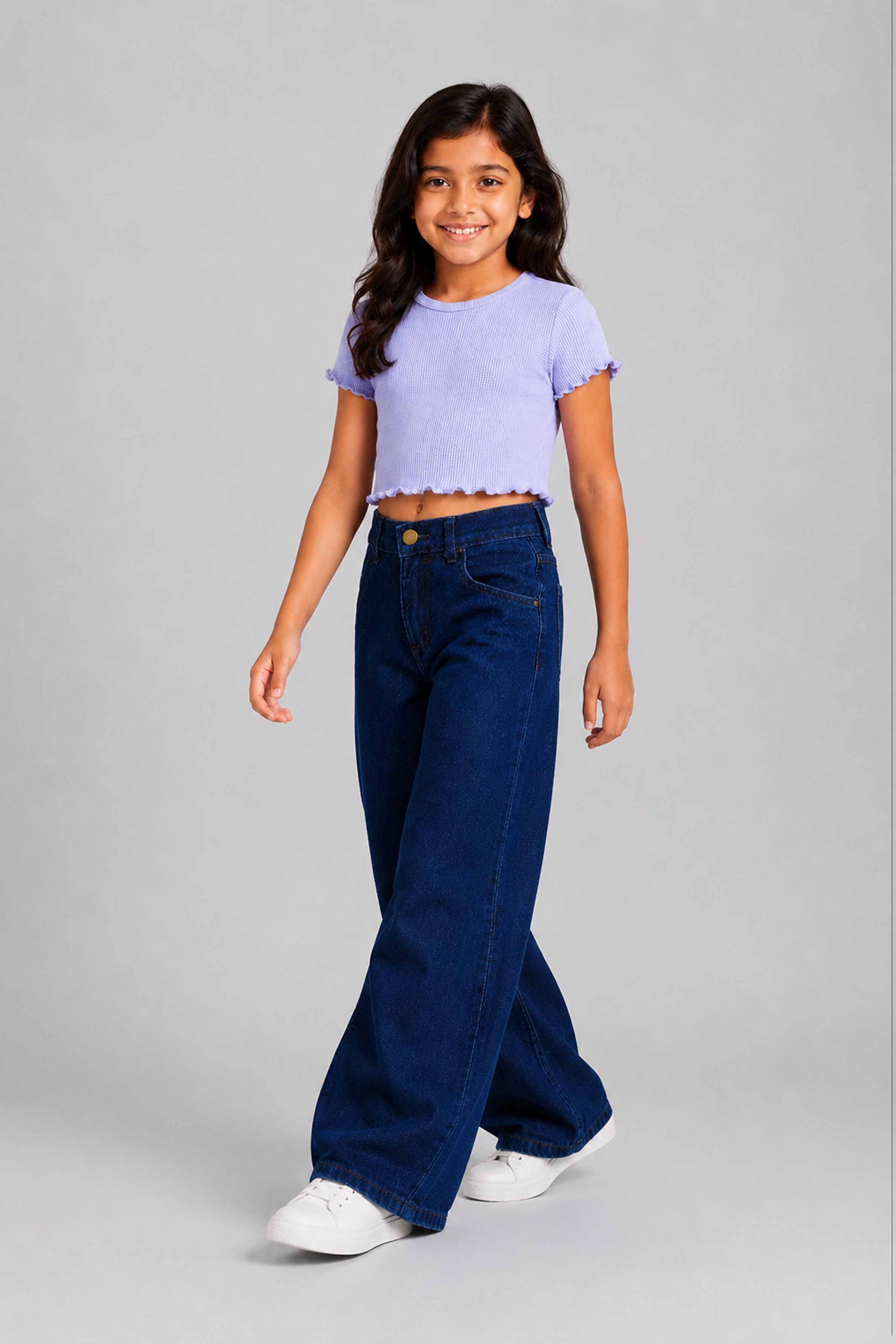 LITTLE MODANO Kids' Purple Top