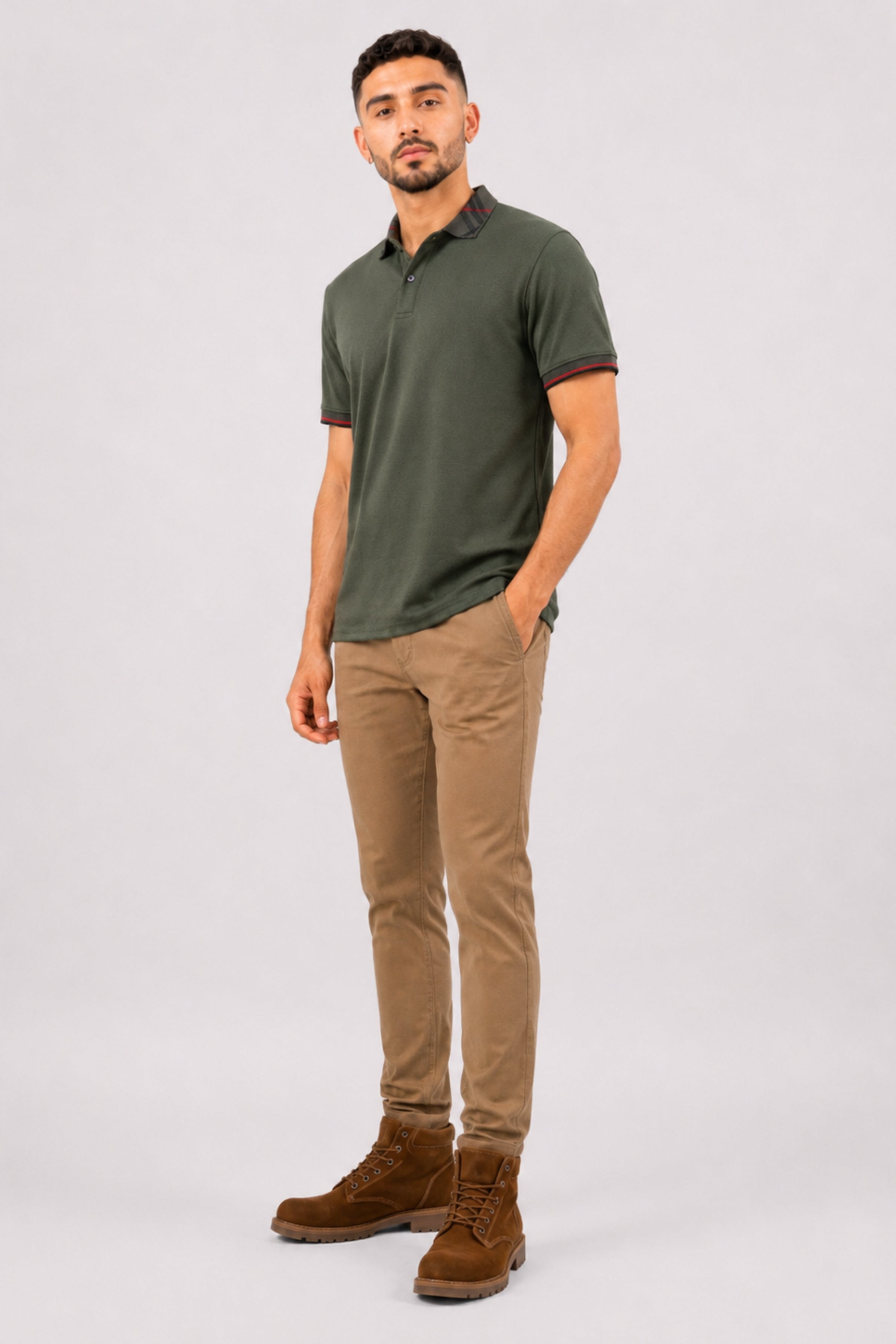 KINGS STREET Men’s POLO Tees - Olive
