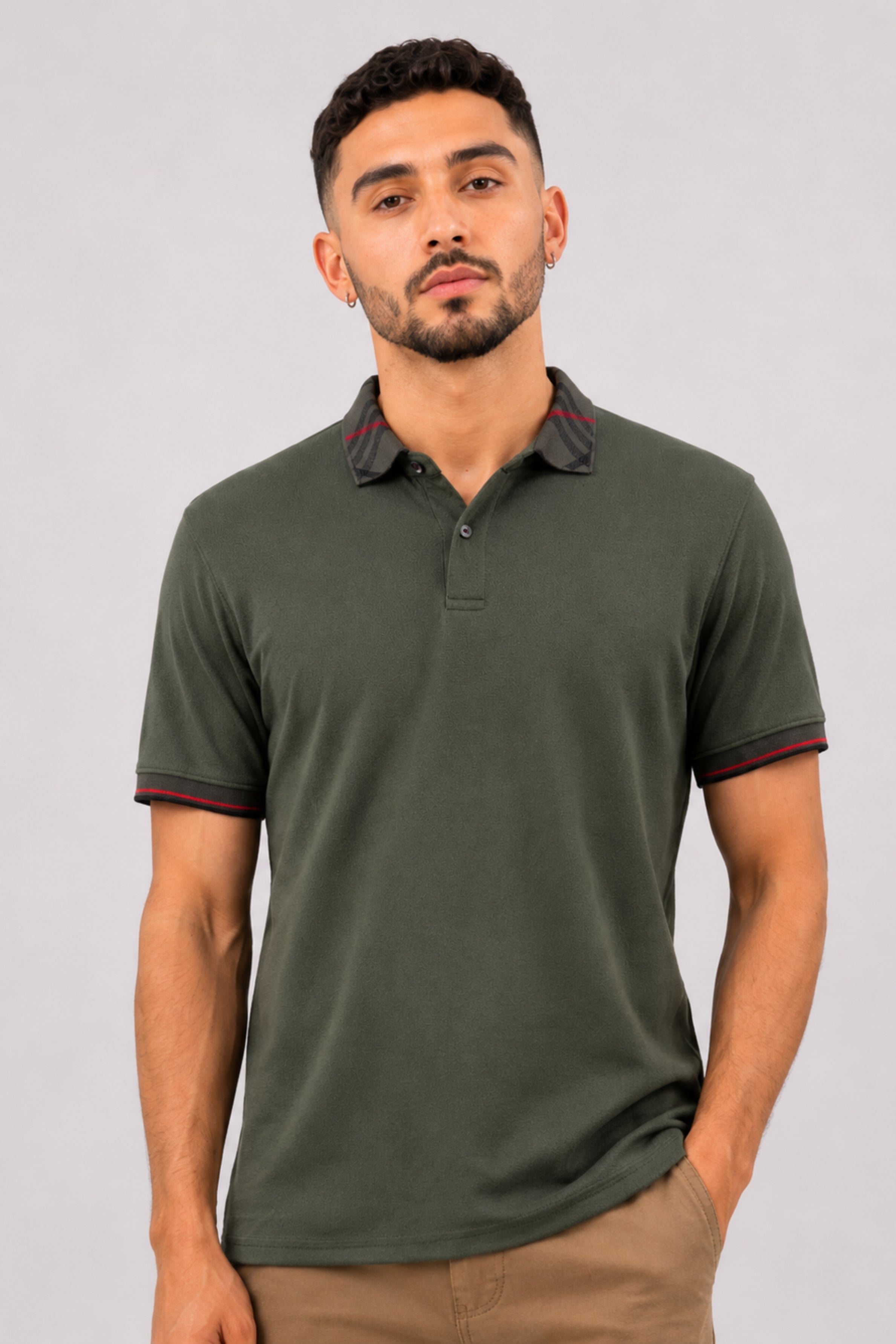 KINGS STREET Men’s POLO Tees - Olive