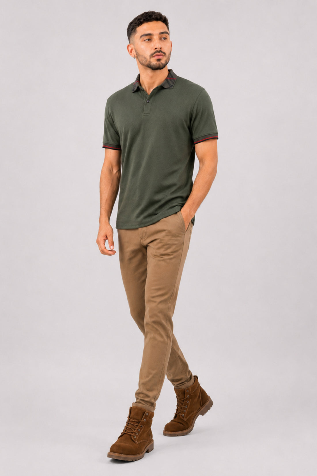 KINGS STREET Men’s POLO Tees - Olive