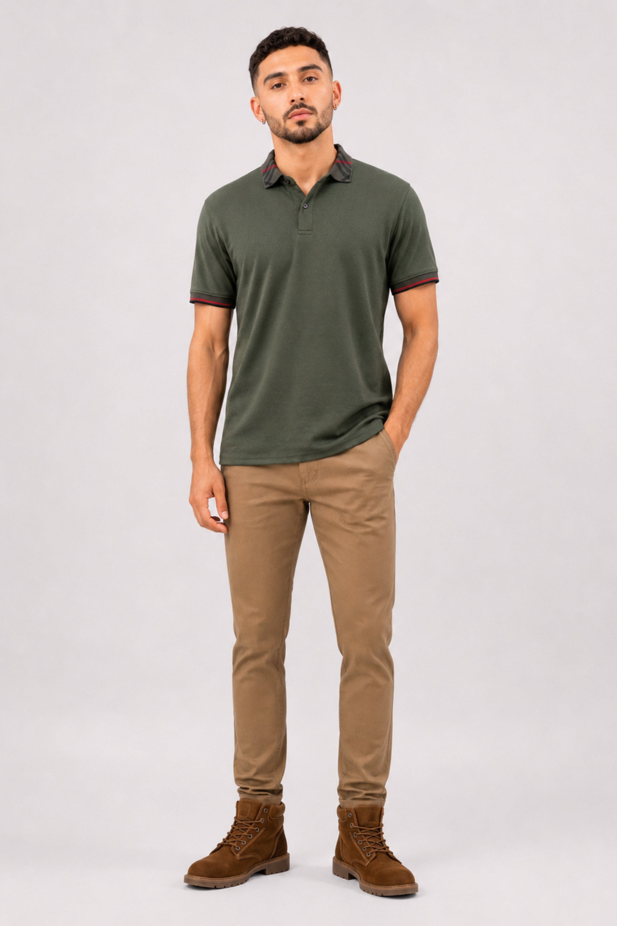 King Street Men’s POLO Tees - Olive