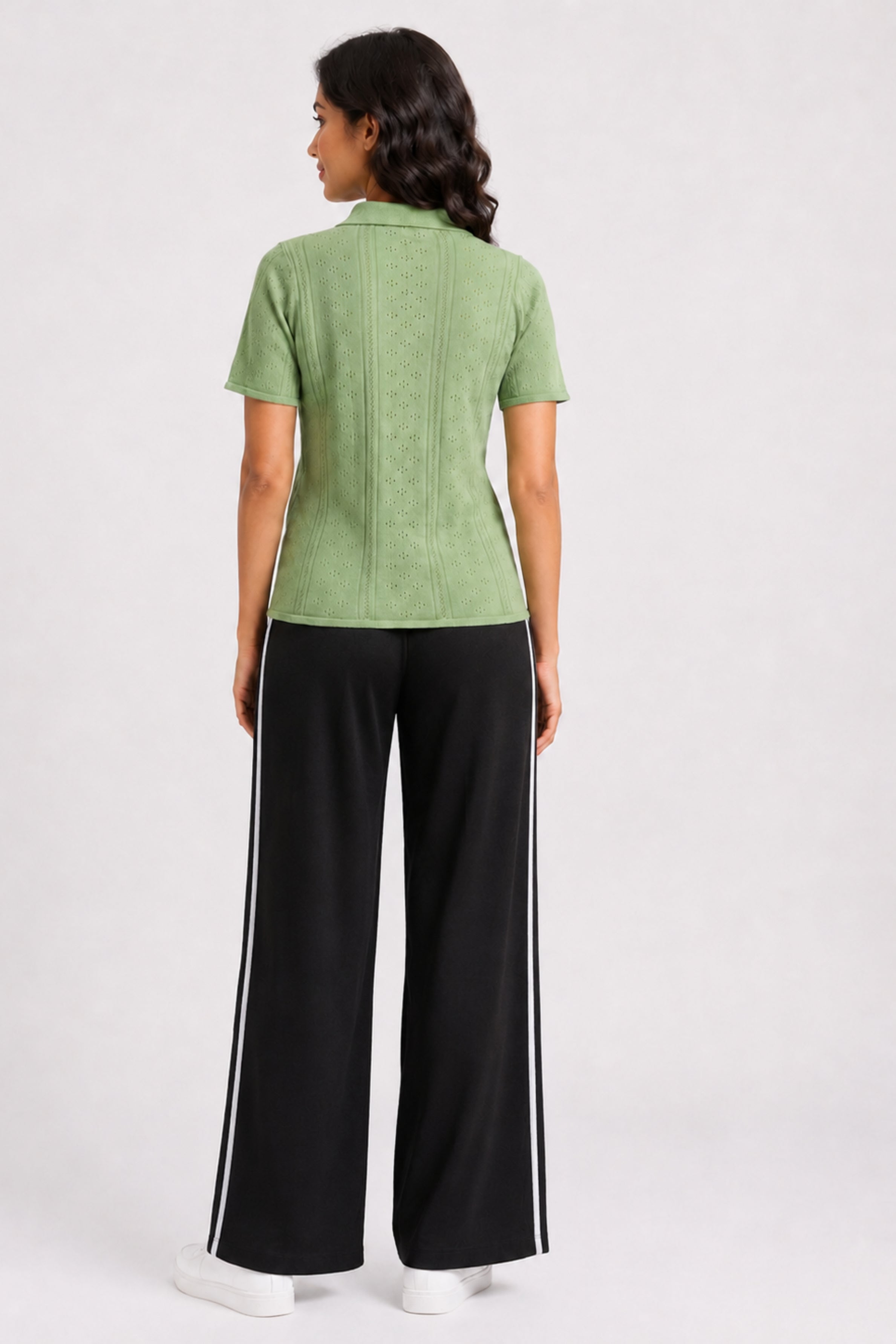 MODANO Women's Short Sleeve Polo Tees - Green