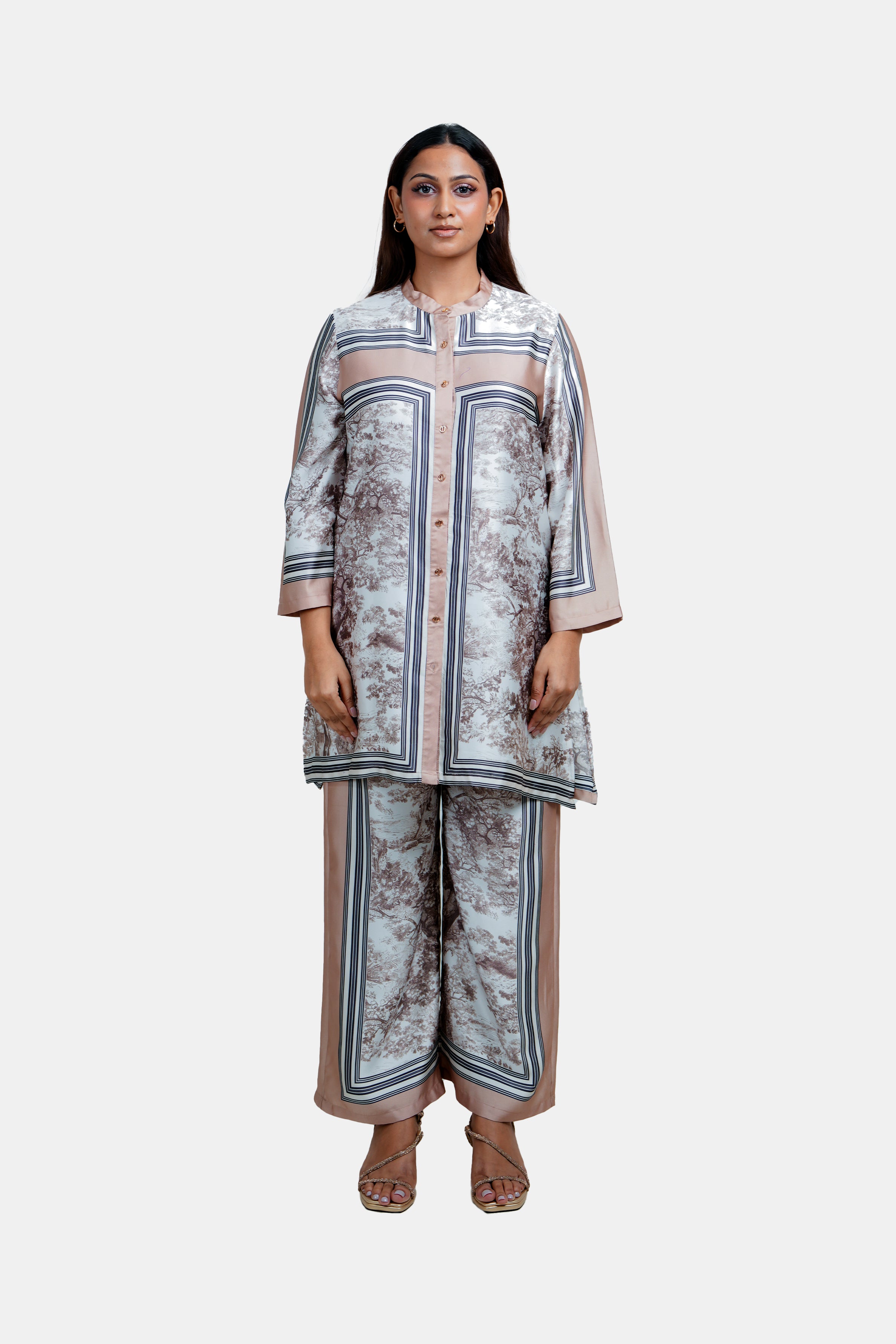 HADA Women's Printed Party Kurta