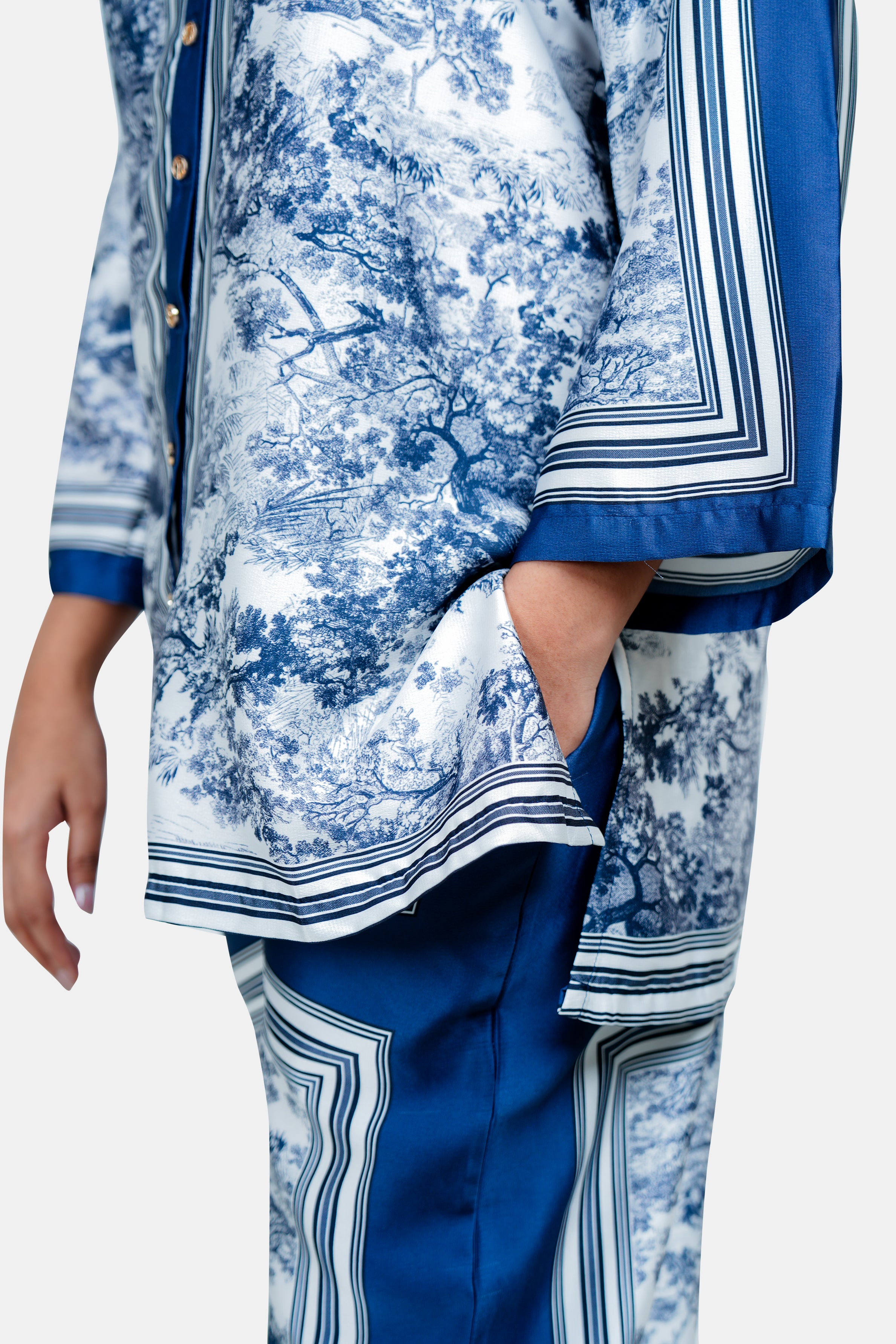 HADA Women's Printed Party Kurta
