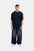 Hustle Men's Crew Neck T-Shirt - Dark Grey, White & Black