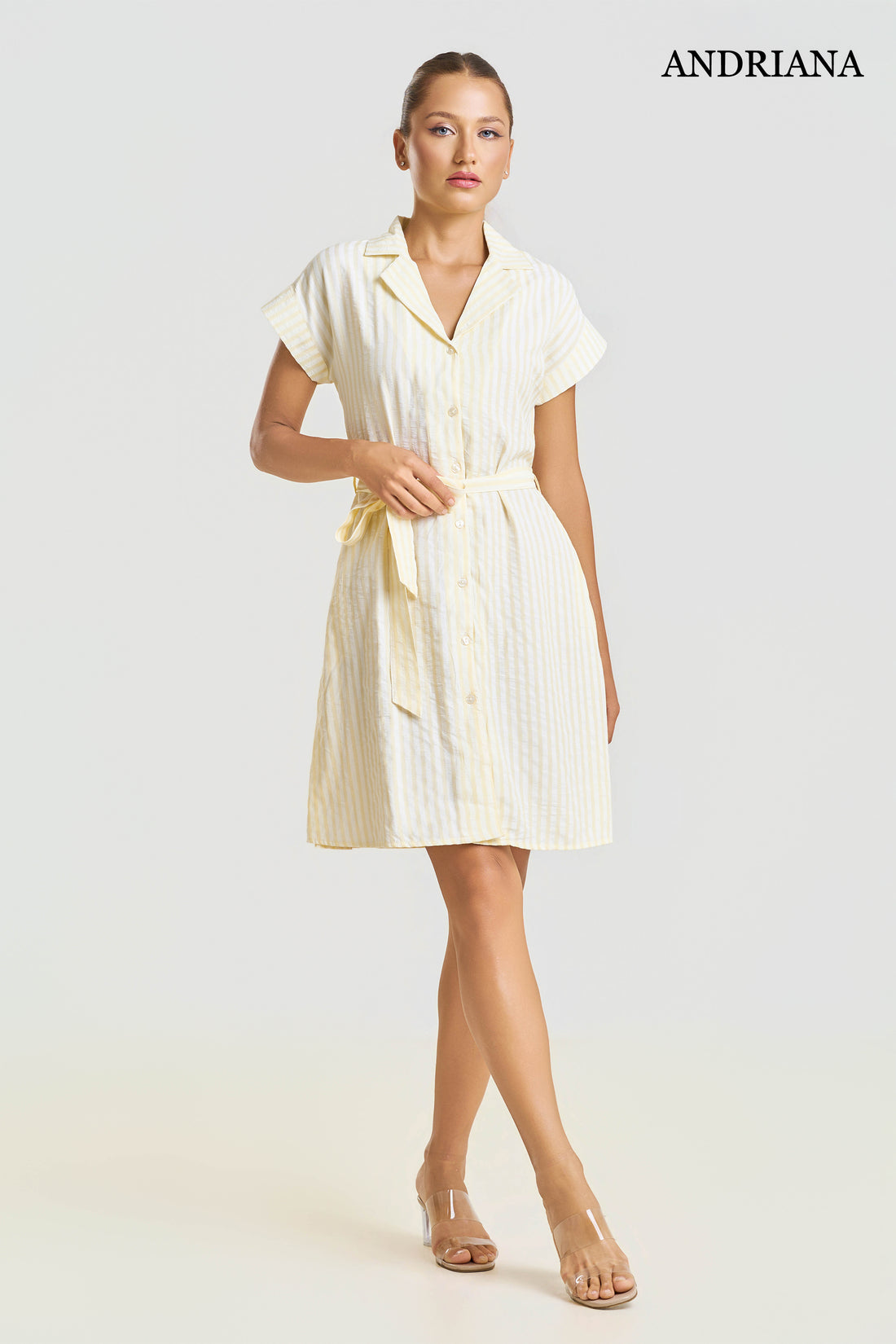 Andriana Women's  Striped  Dress - Formal Wear