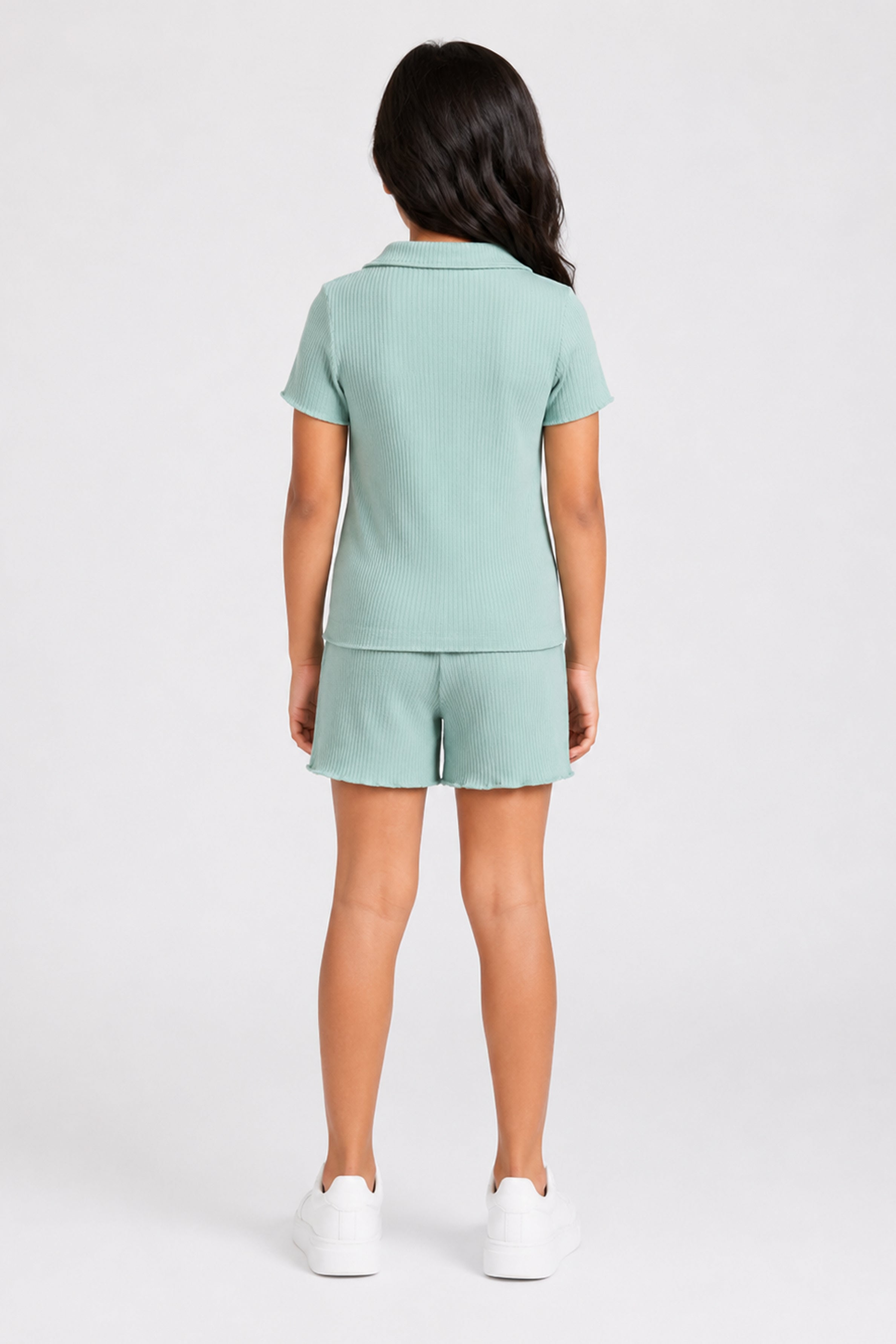 LITTLE MODANO Girls' Green Top