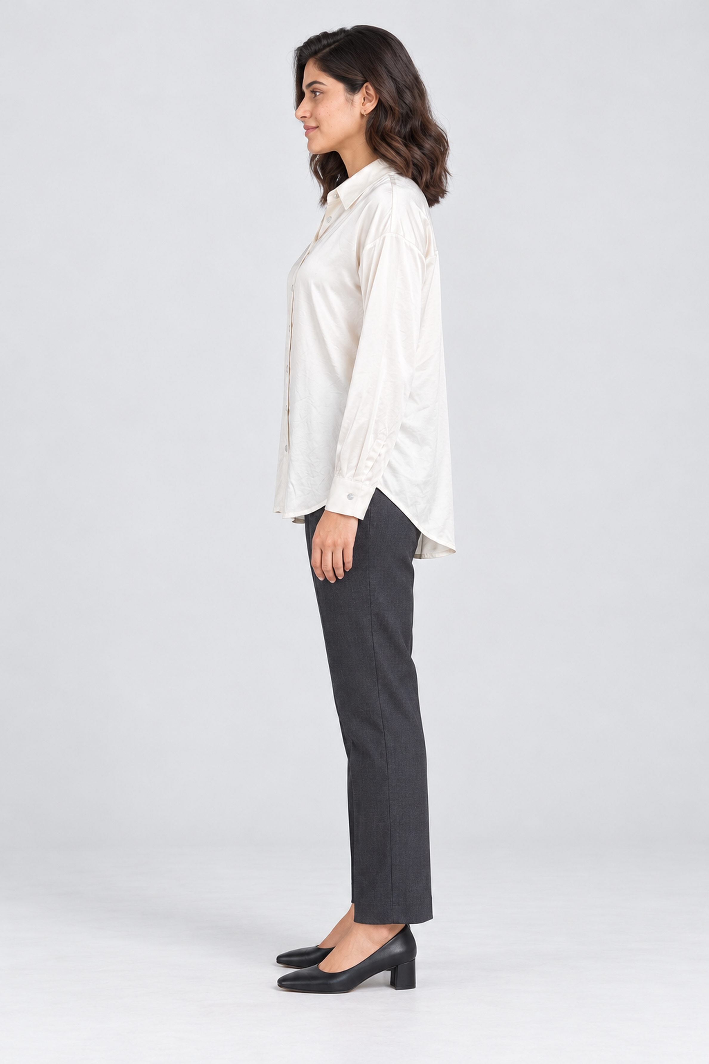 FOREVER 21 Women's Formal Regular Blouse - Cream
