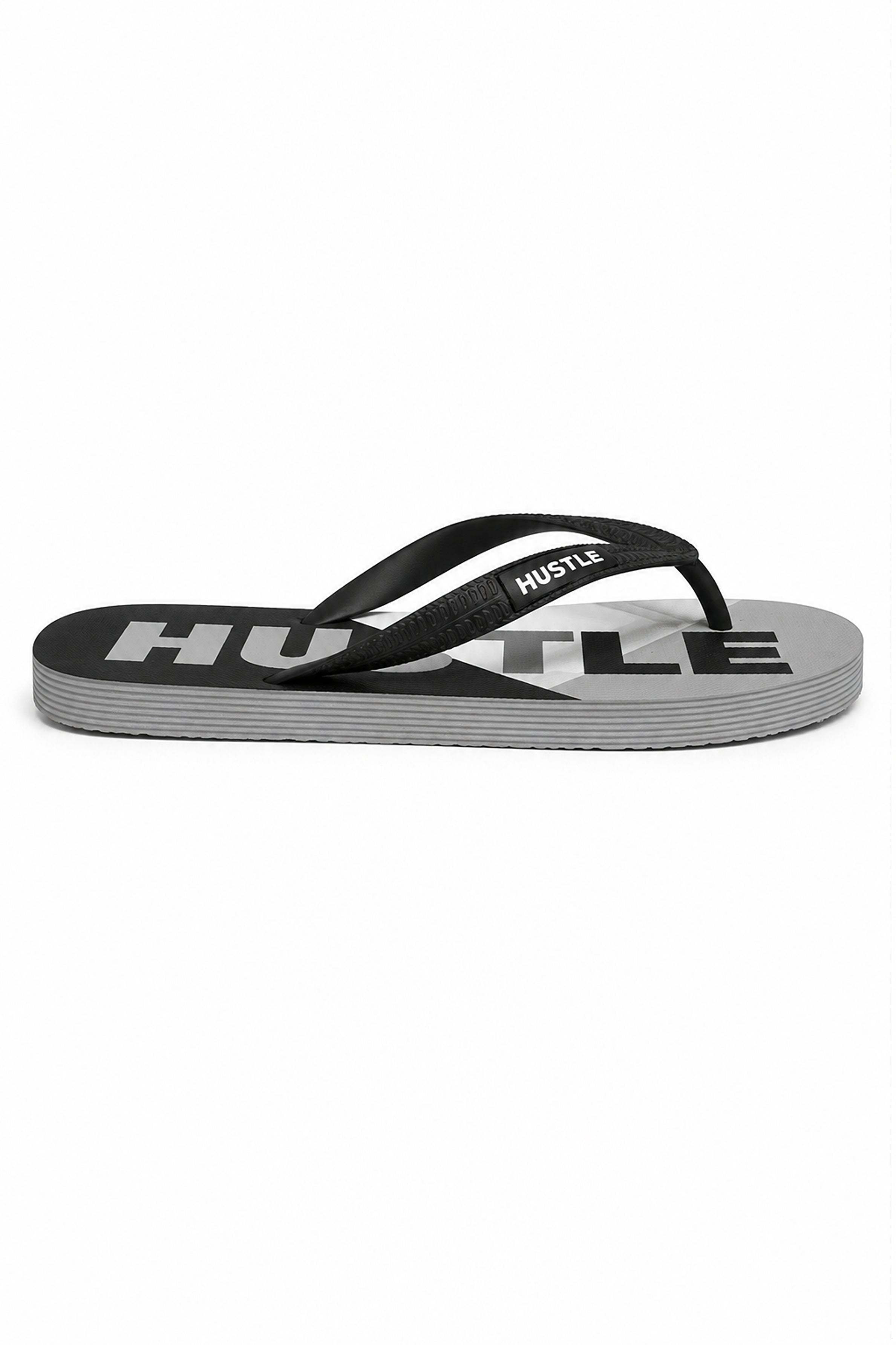 HUSTLE Men's  Flip Flops - Black