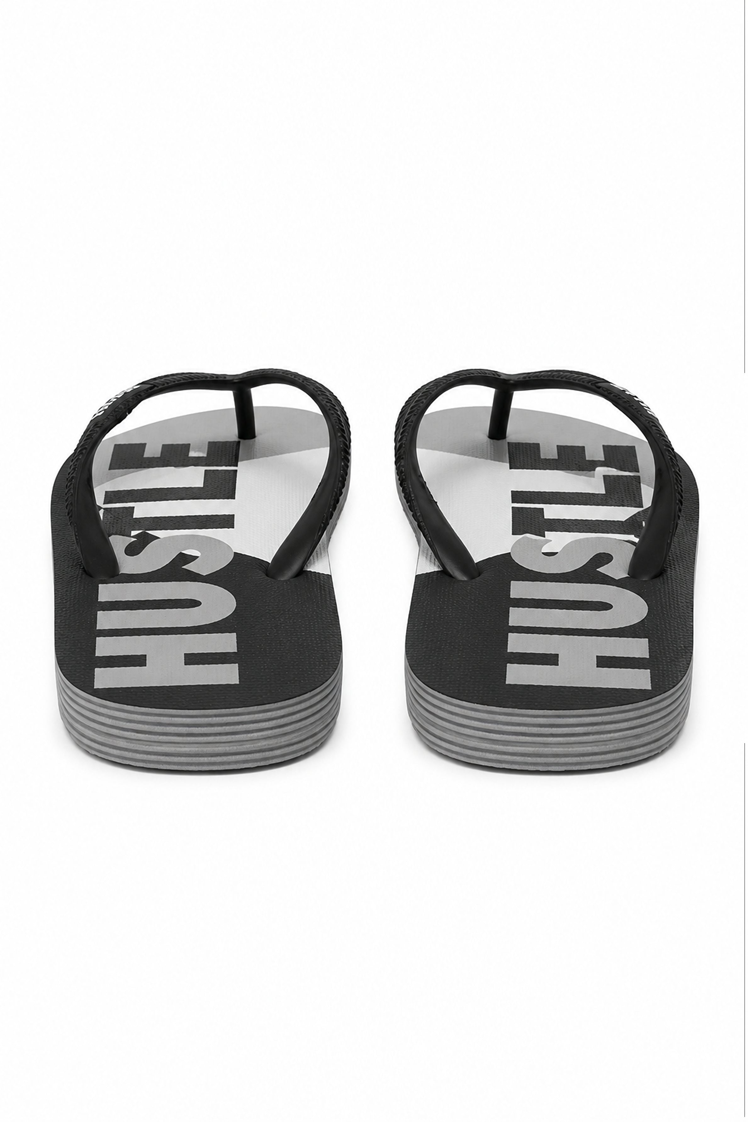 HUSTLE Men's  Flip Flops - Black