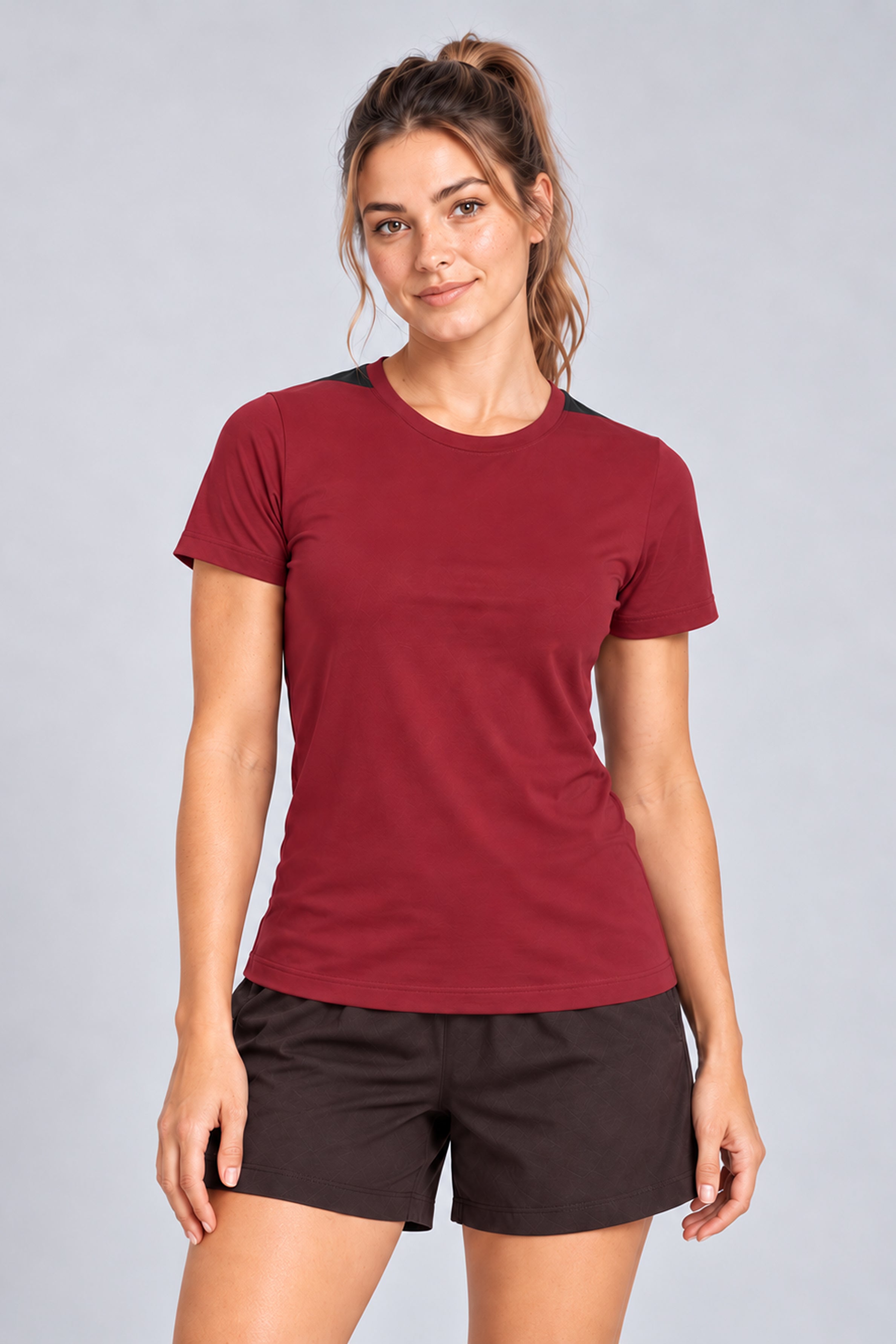STRIDE Women's Performance Sports Tee - Maroon