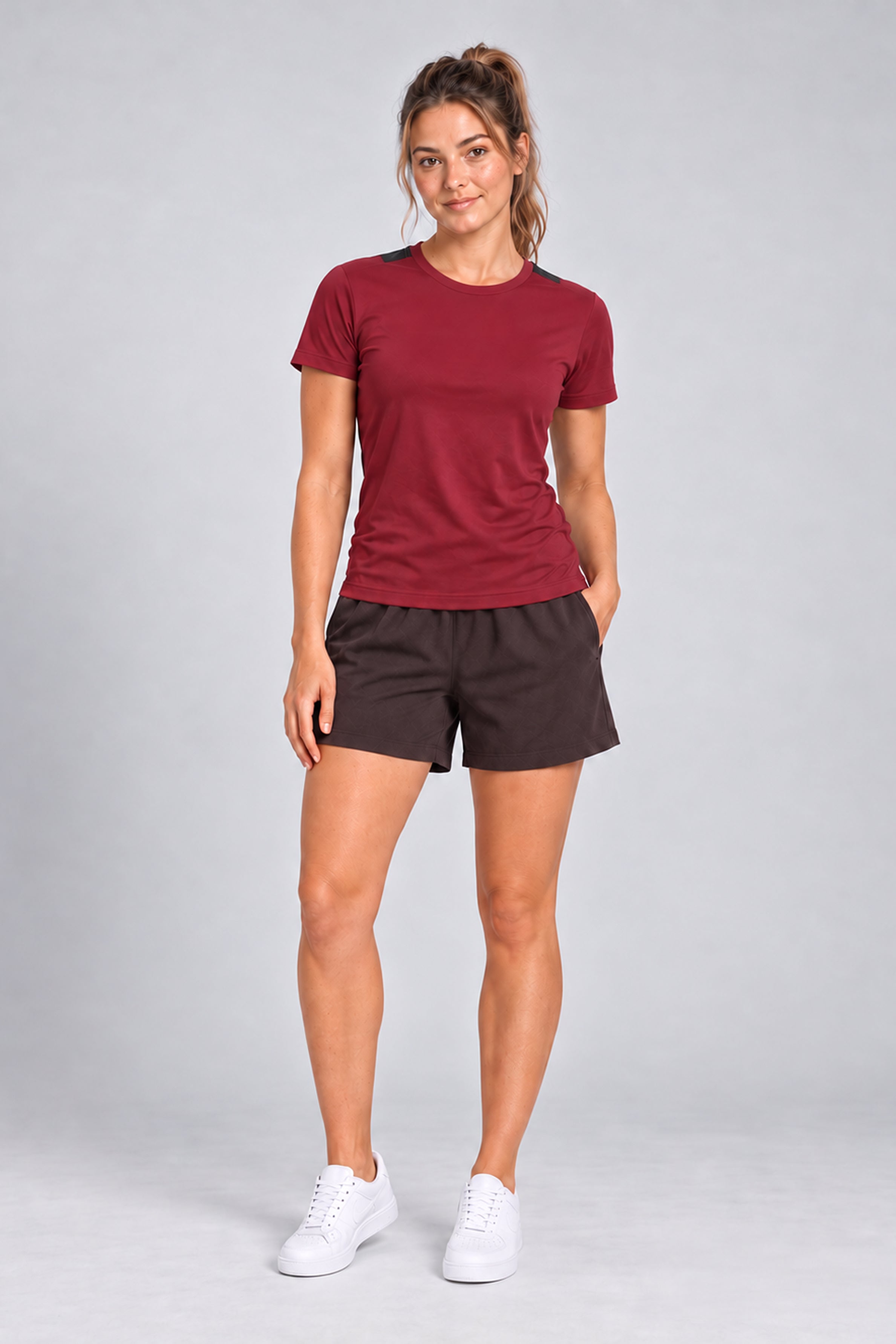STRIDE Women's Performance Sports Tee - Maroon