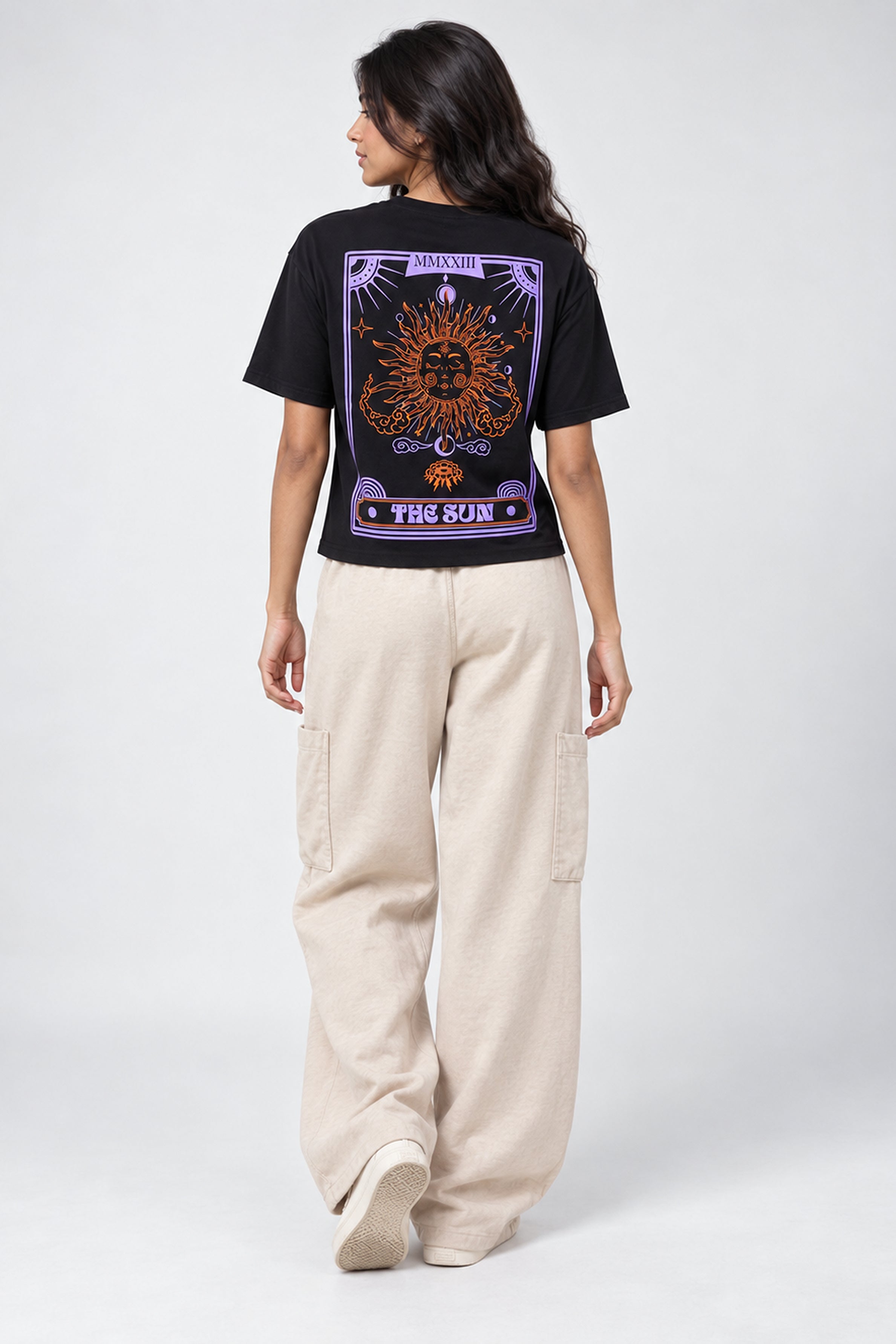 BASIC DROP MODANO Women's Oversized Tees - Jet Black